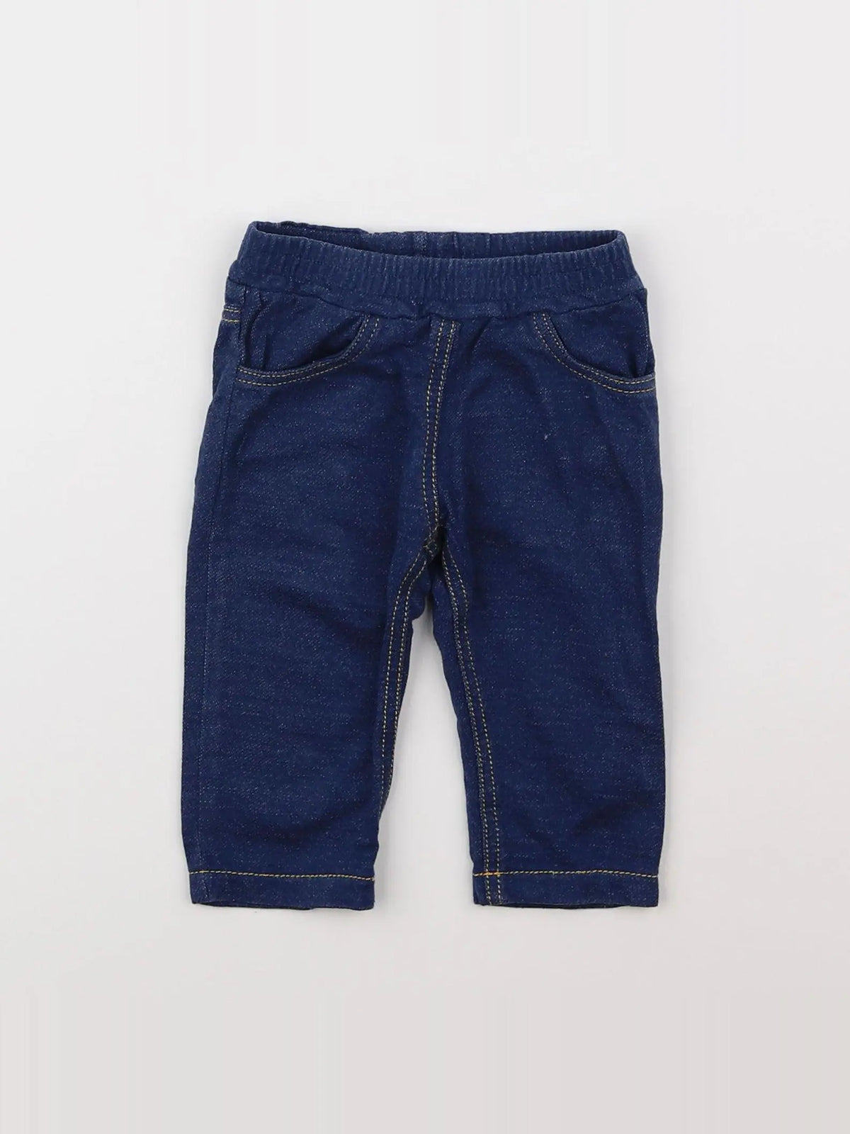 Petit Bateau - pantalon bleu - 3 mois