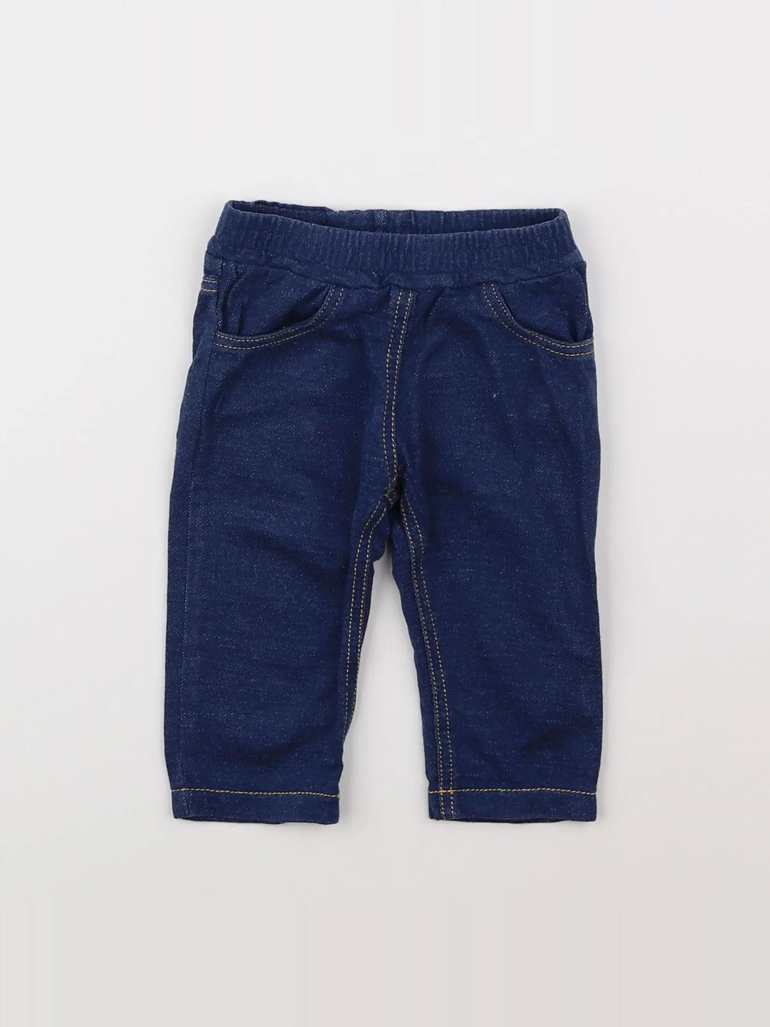 Petit Bateau - pantalon bleu - 3 mois