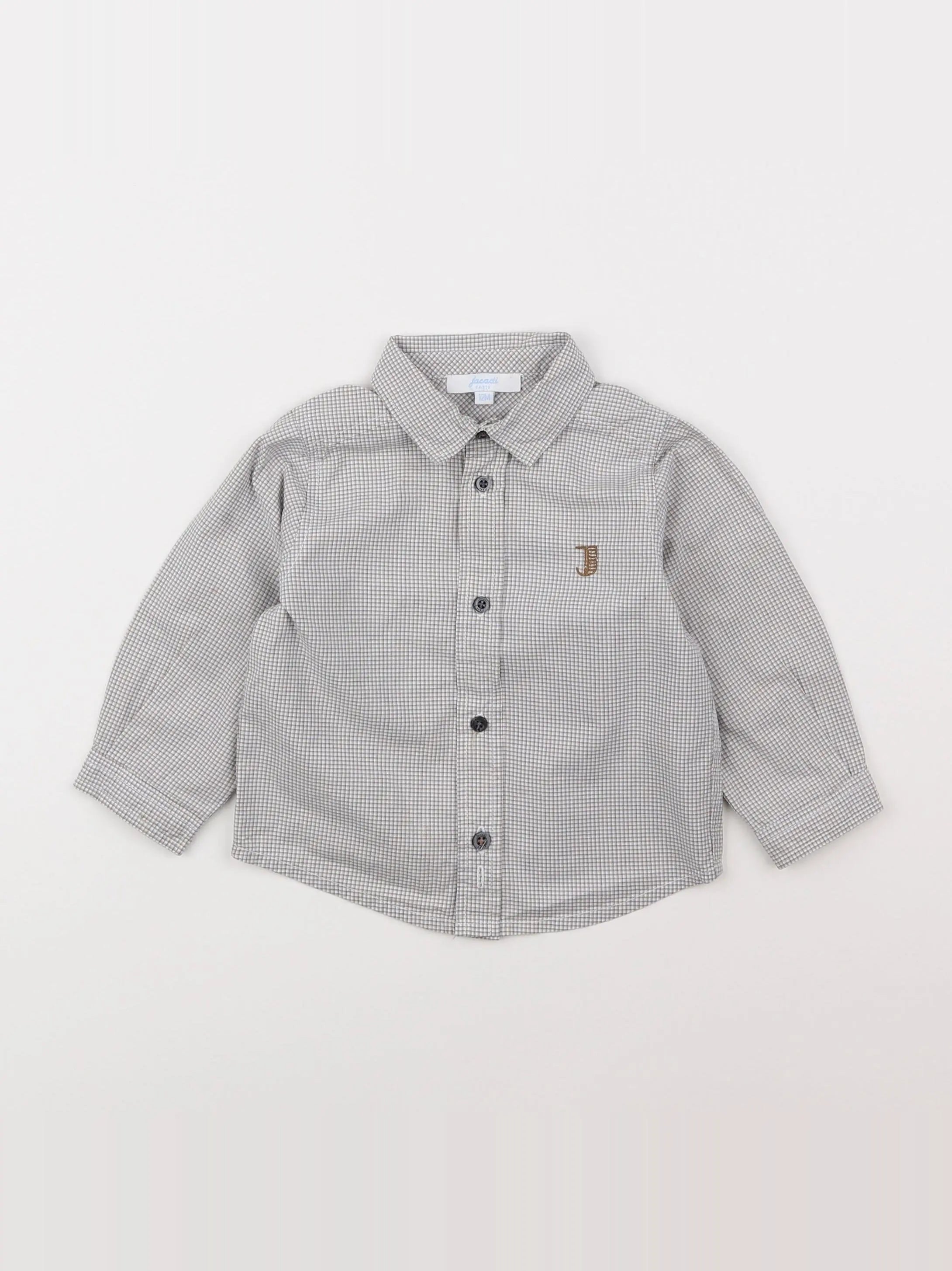 Jacadi - chemise gris - 12 mois