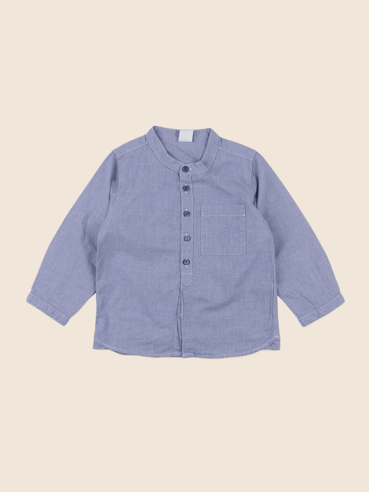 H&M - chemise bleu - 12/18 mois