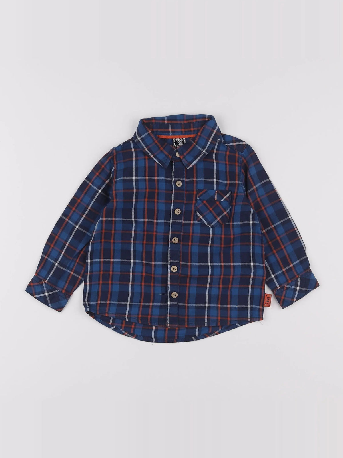 Tape à l'oeil - chemise bleu - 18 mois
