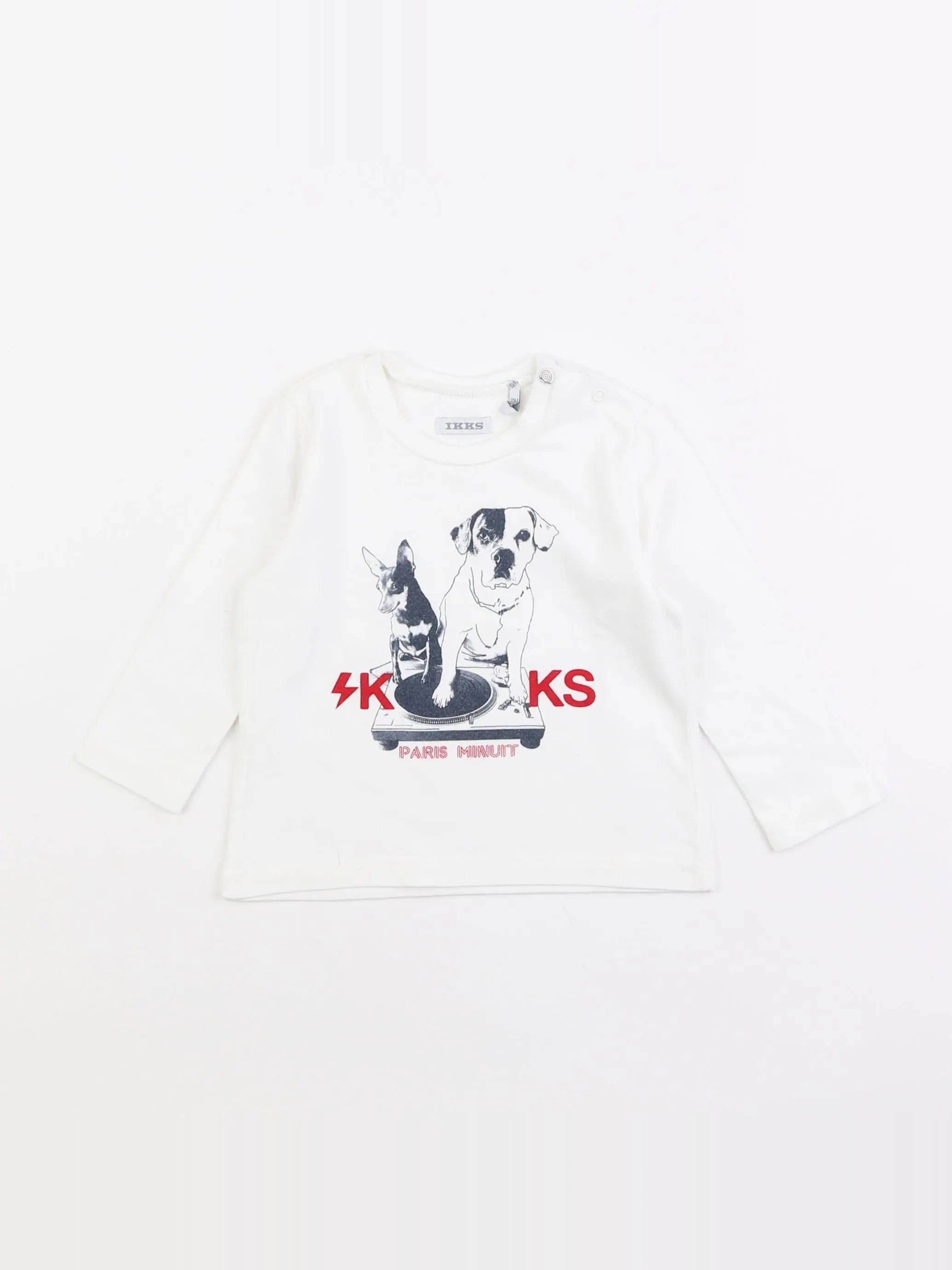 IKKS - tee-shirt blanc - 12 mois