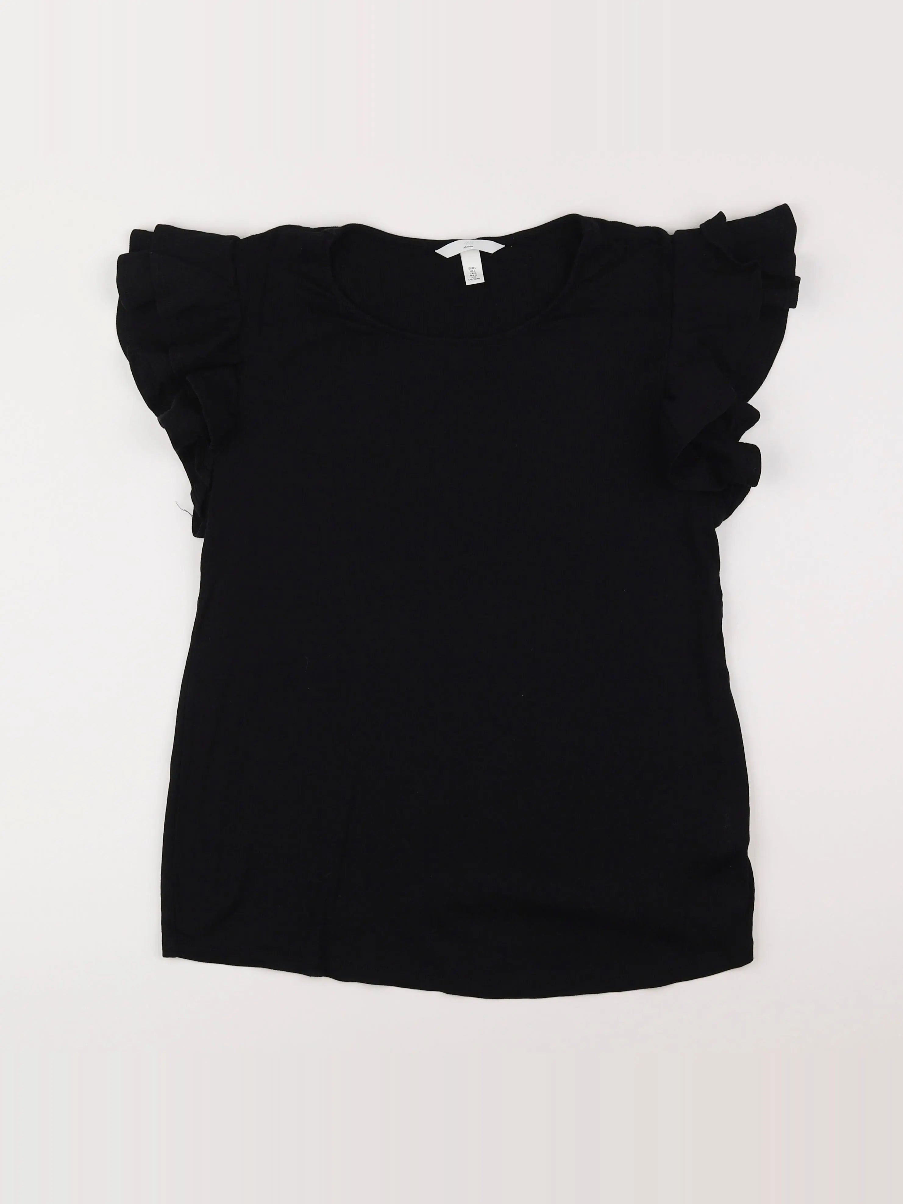 H&M - tee-shirt grossesse noir - 44 à 46