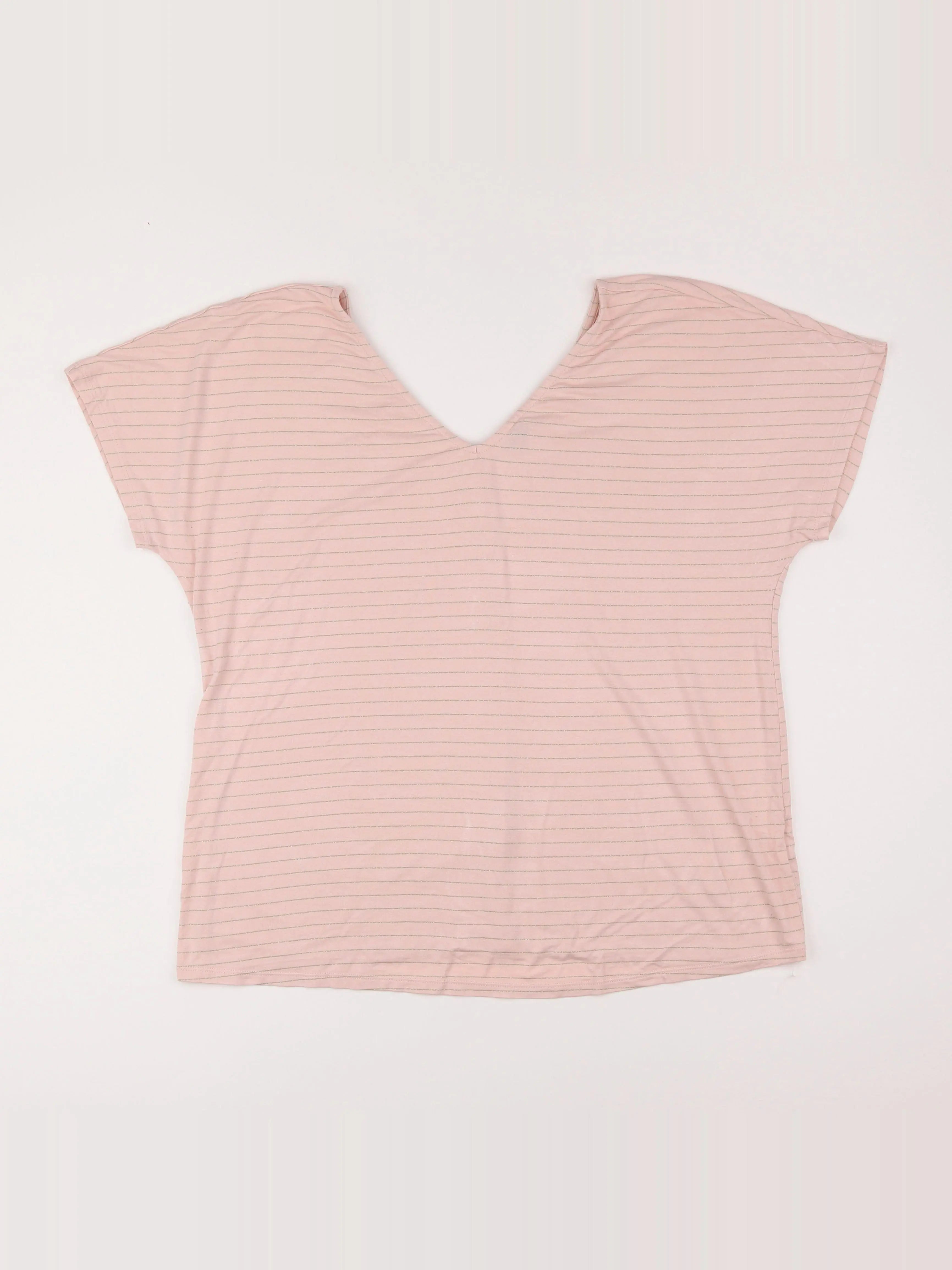 Kiabi - tee-shirt grossesse rose, or - 46 à 48