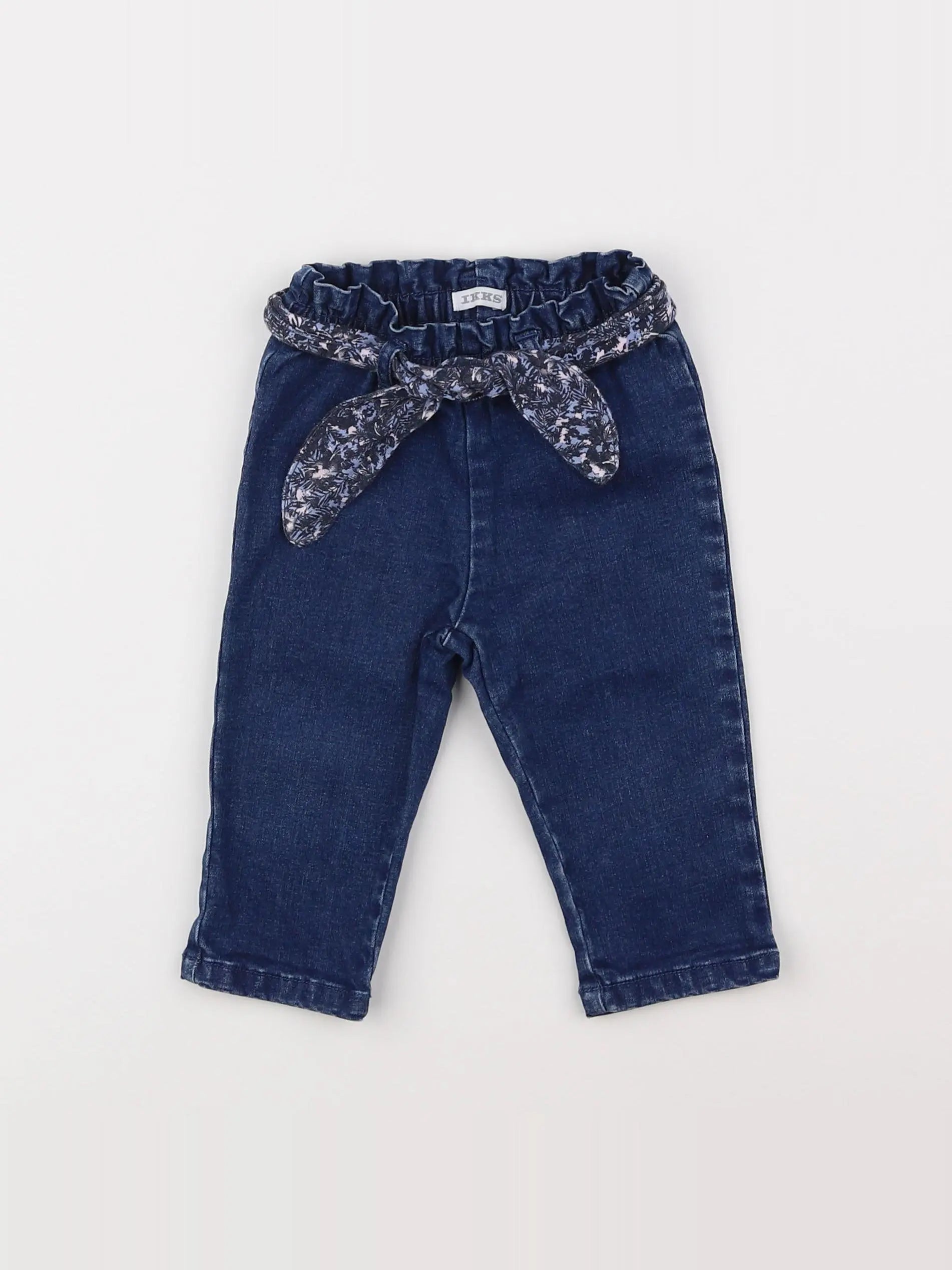 IKKS - jean bleu - 6/9 mois