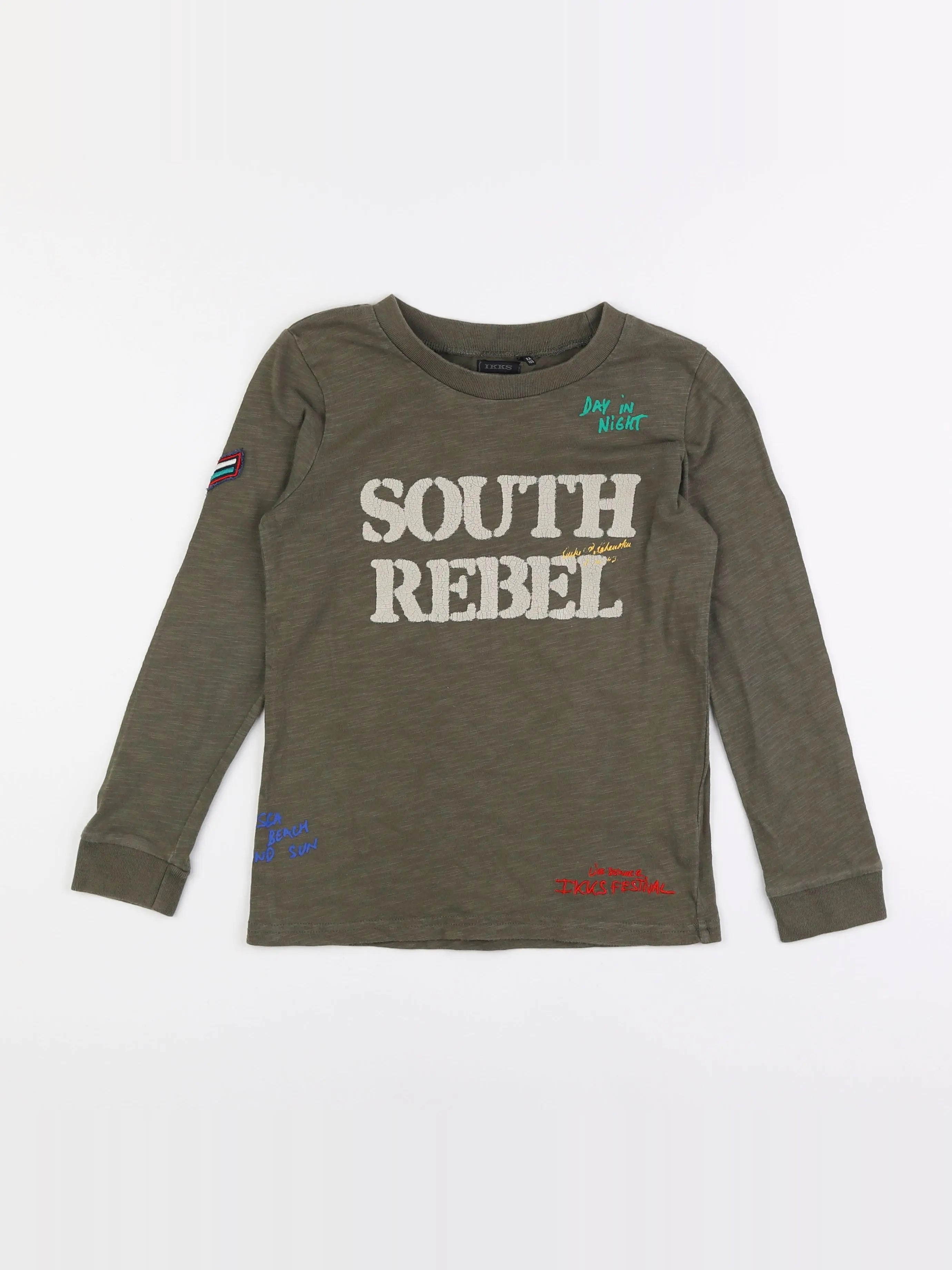 IKKS - tee-shirt vert - 8 ans