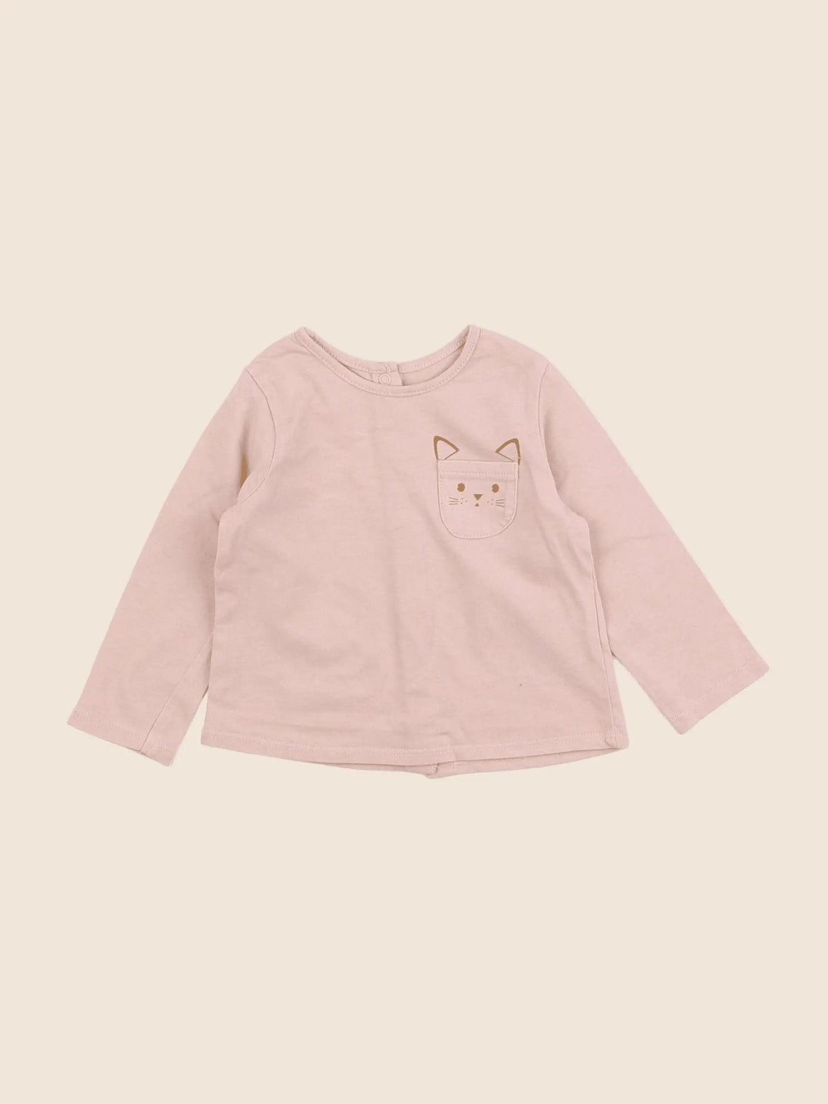 Vertbaudet - tee-shirt rose - 6 mois