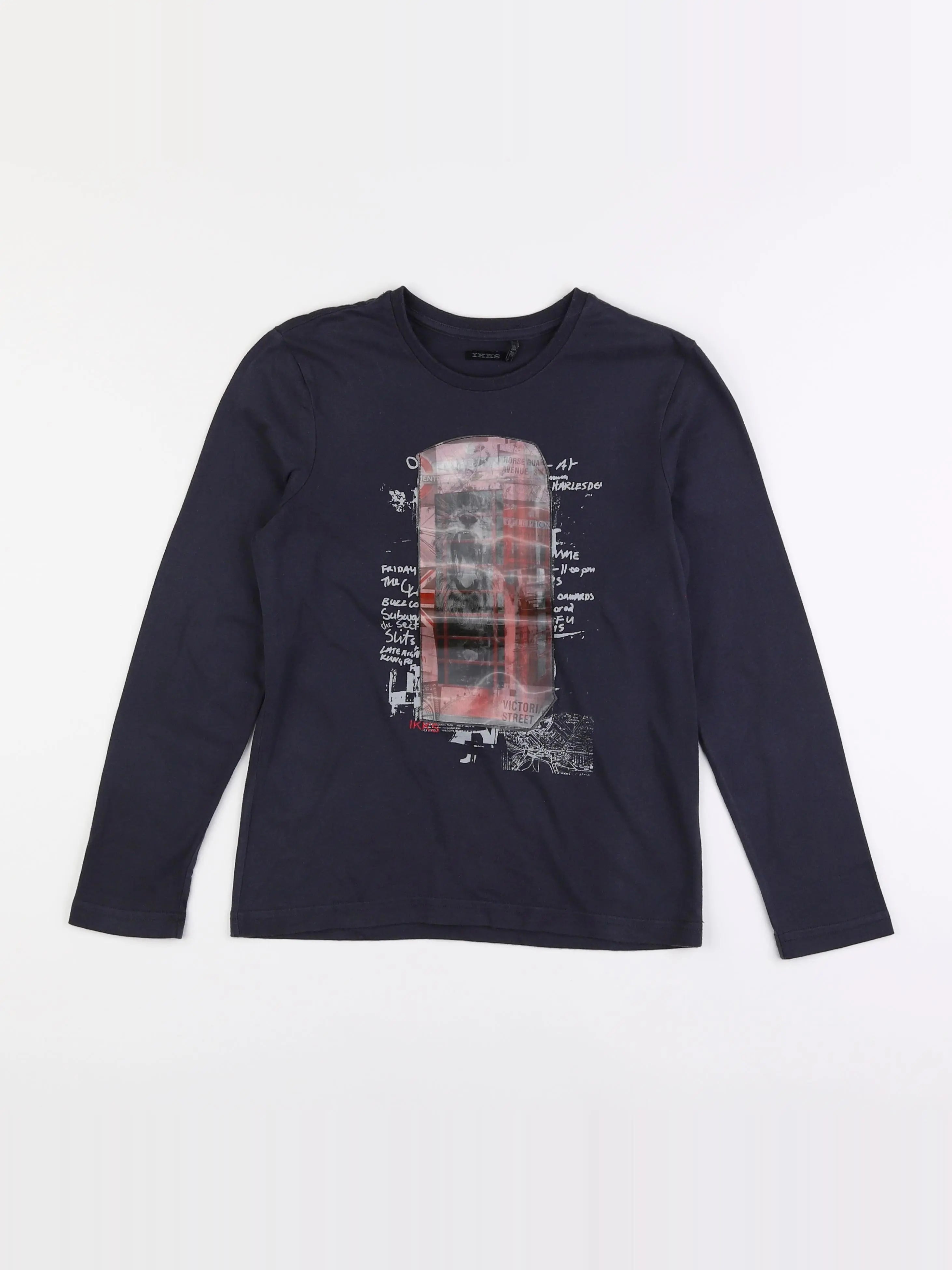 IKKS - tee-shirt gris - 12 ans
