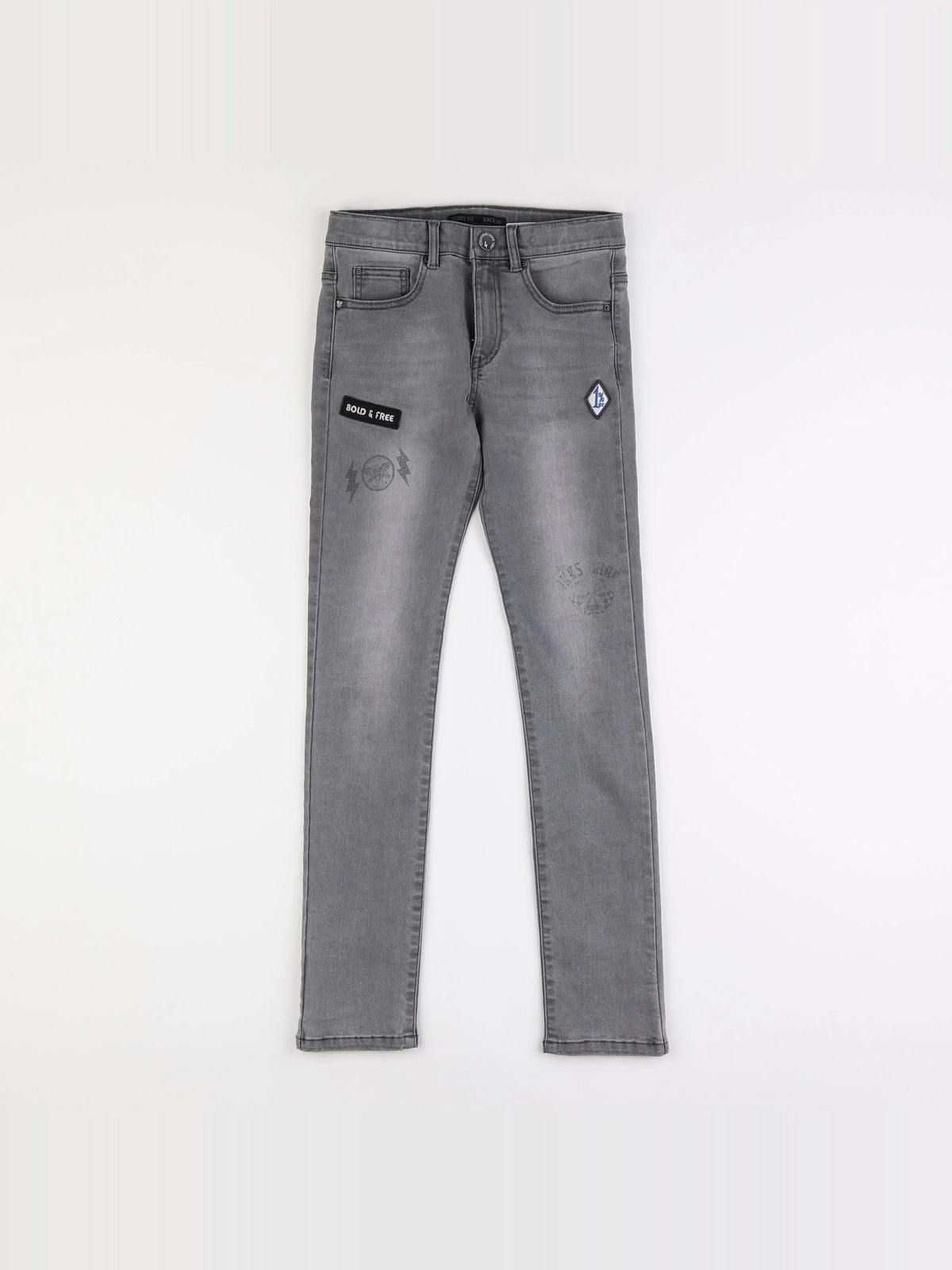 IKKS - jean gris - 12 ans