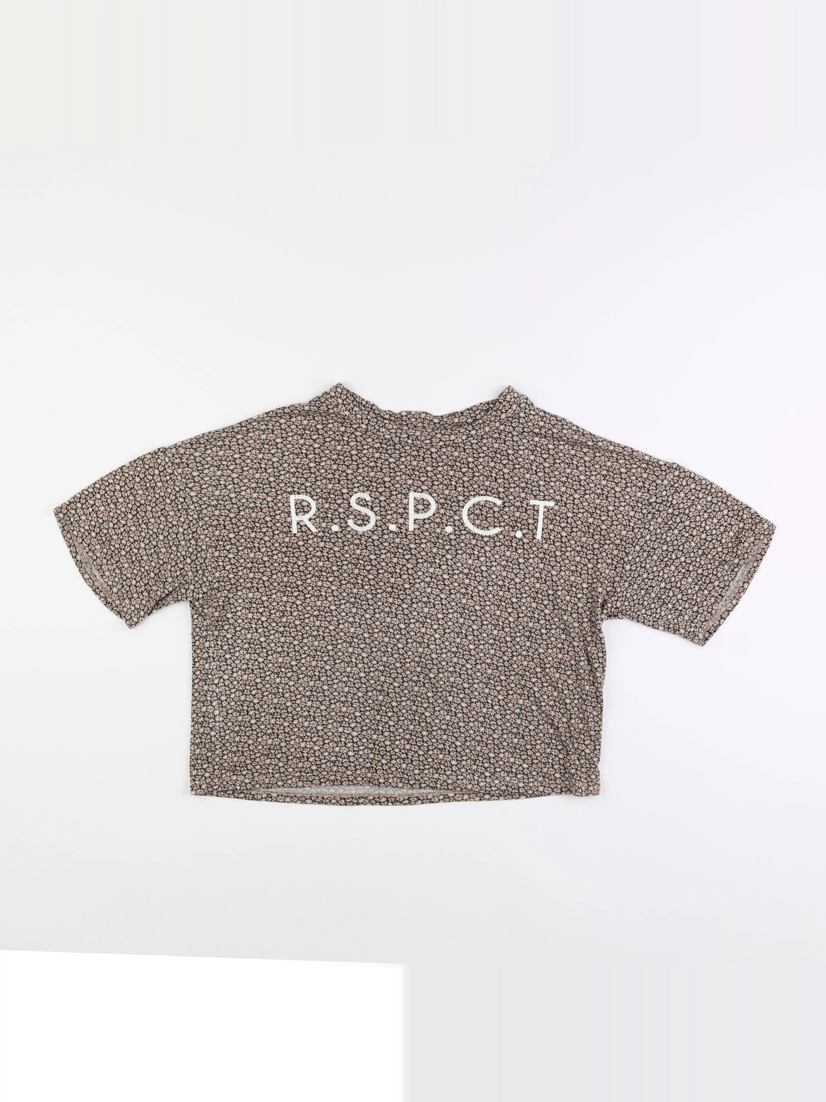 IKKS - tee-shirt court  marron - 10 ans
