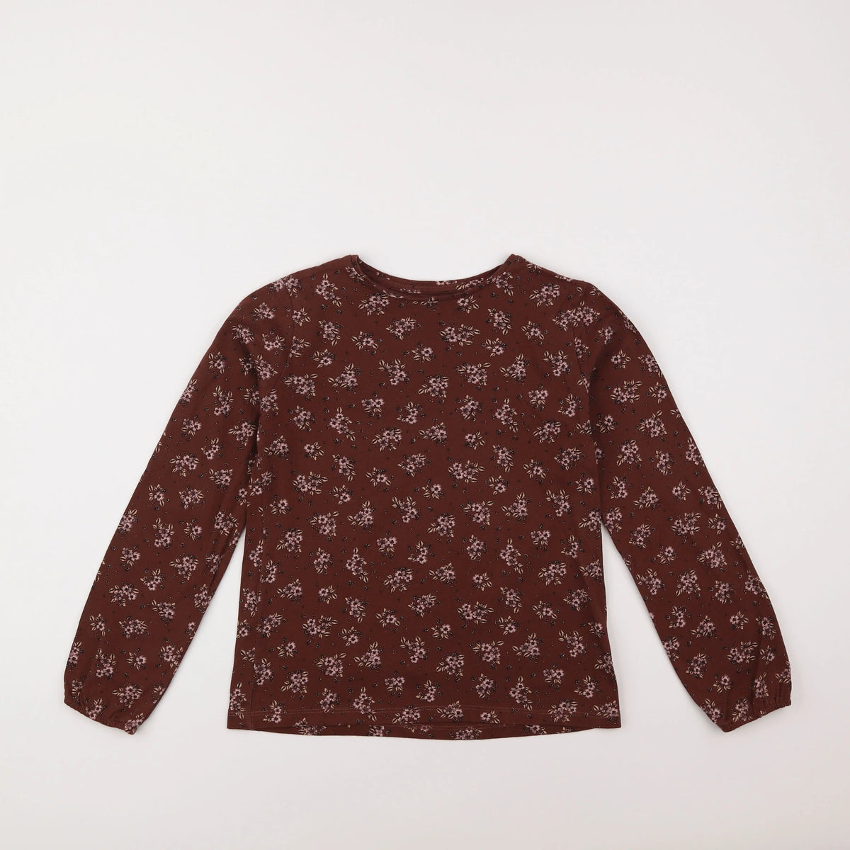 Vertbaudet - tee-shirt marron - 8 ans