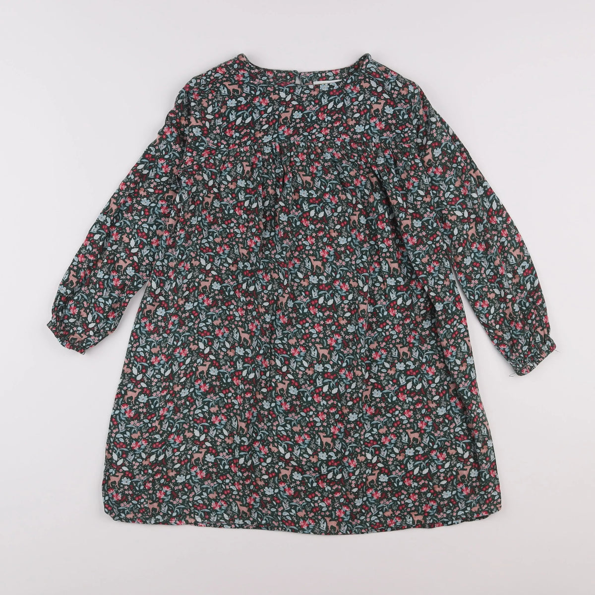 Vertbaudet - robe vert - 8 ans