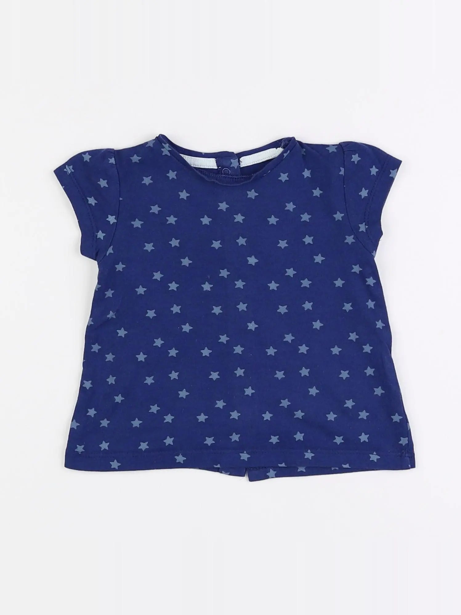 Vertbaudet - tee-shirt bleu - 6 mois