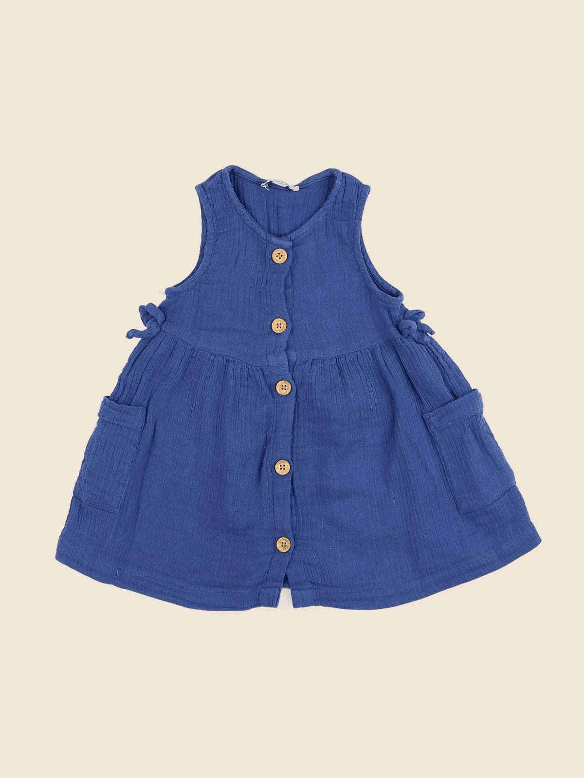 Vertbaudet - robe bleu - 18 mois