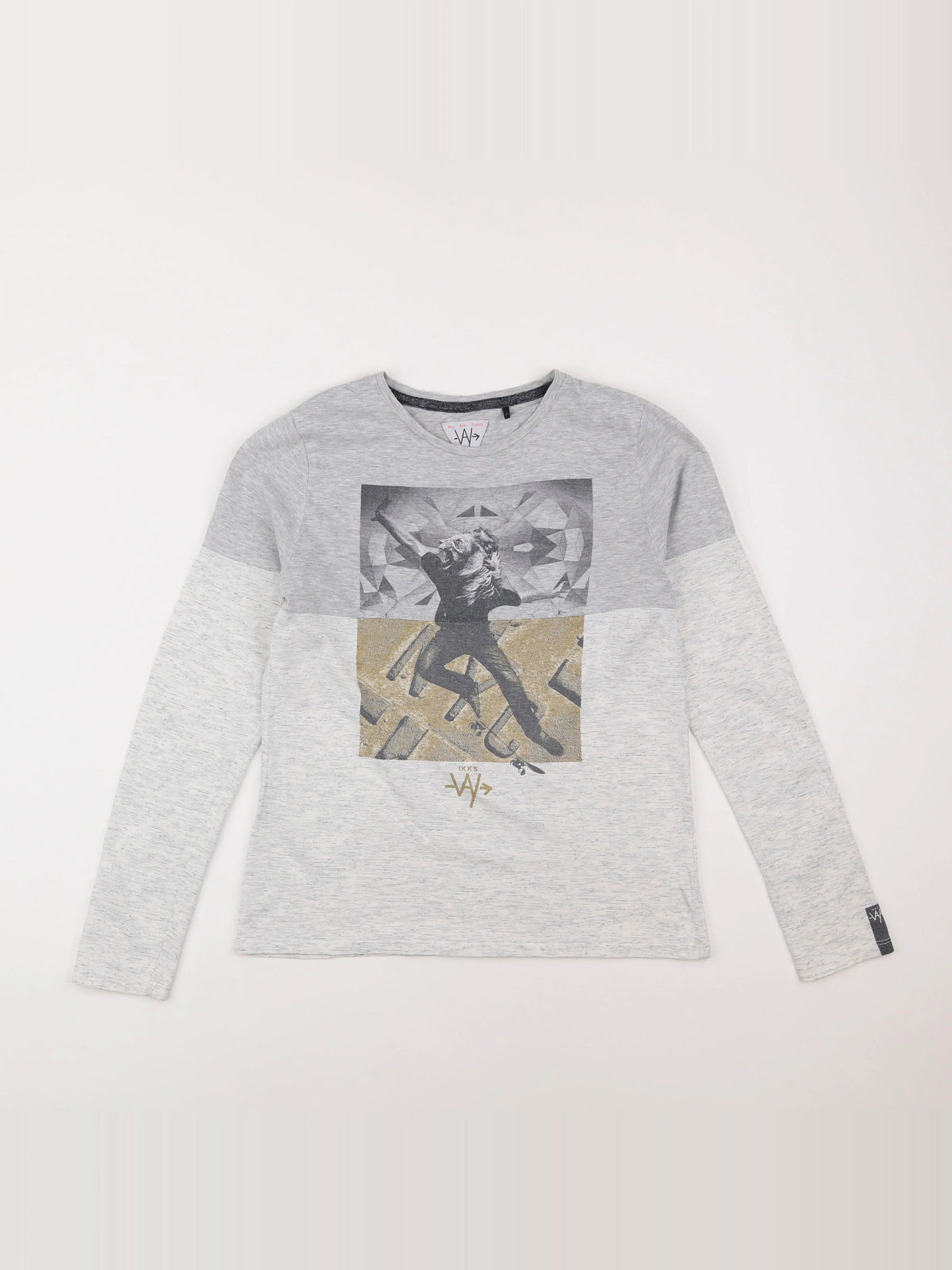 IKKS - tee-shirt gris - 14 ans