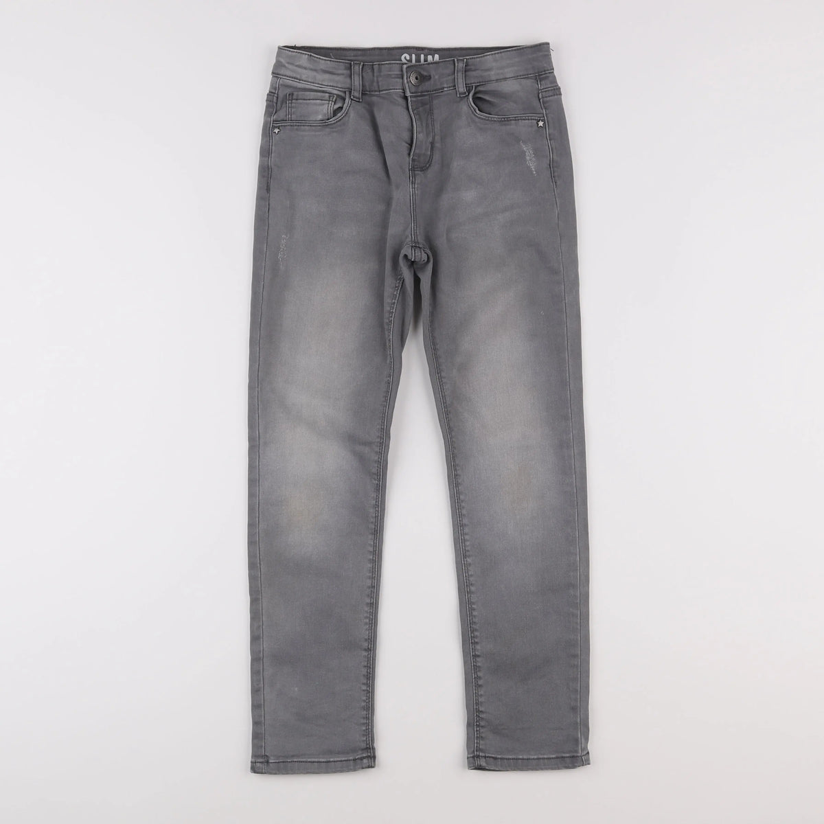 Vertbaudet - jean gris - 10 ans