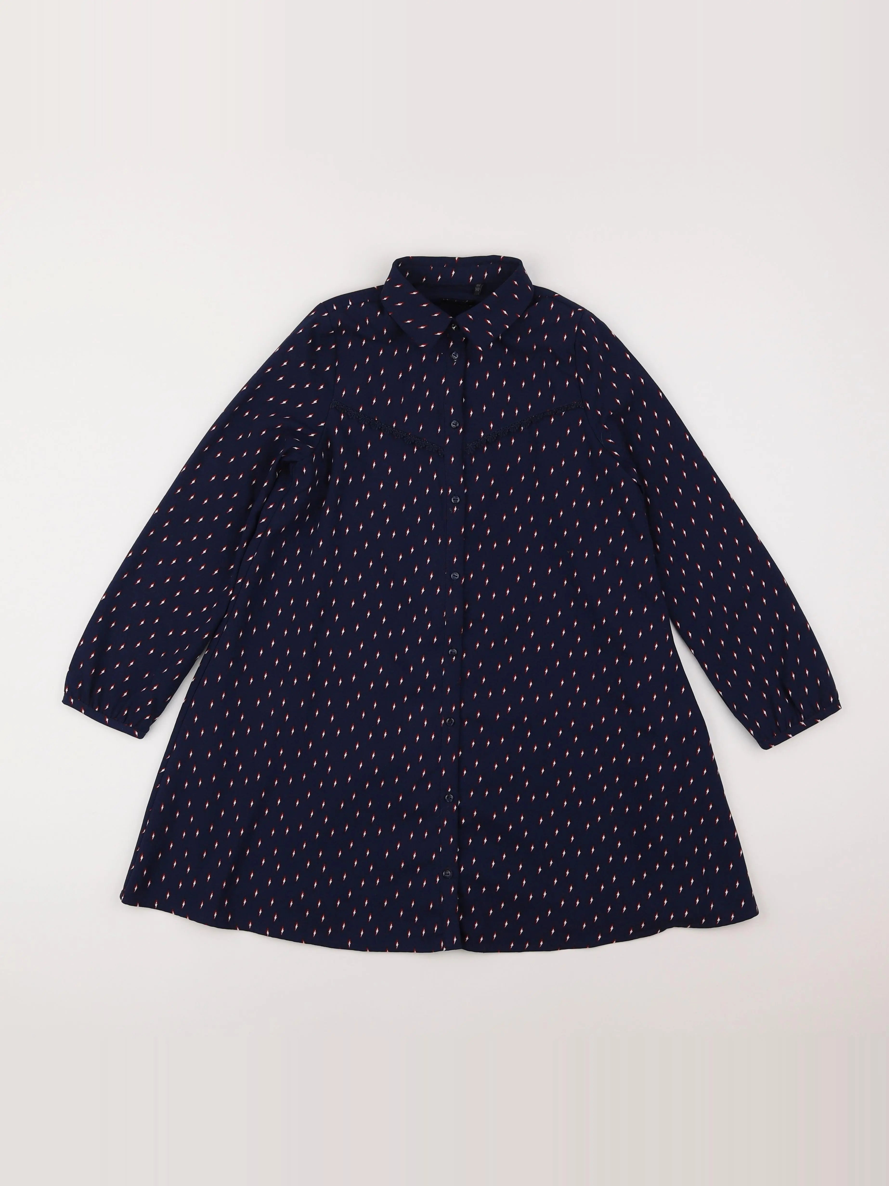 IKKS - robe bleu - 10 ans
