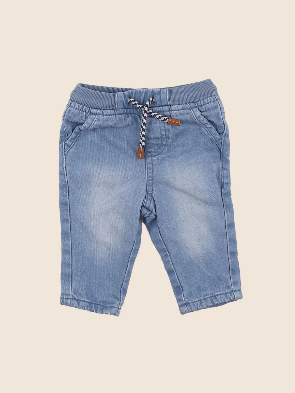 Vertbaudet - pantalon bleu - 3 mois