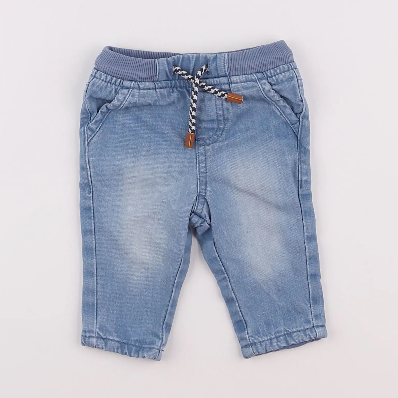 Vertbaudet - pantalon bleu - 3 mois