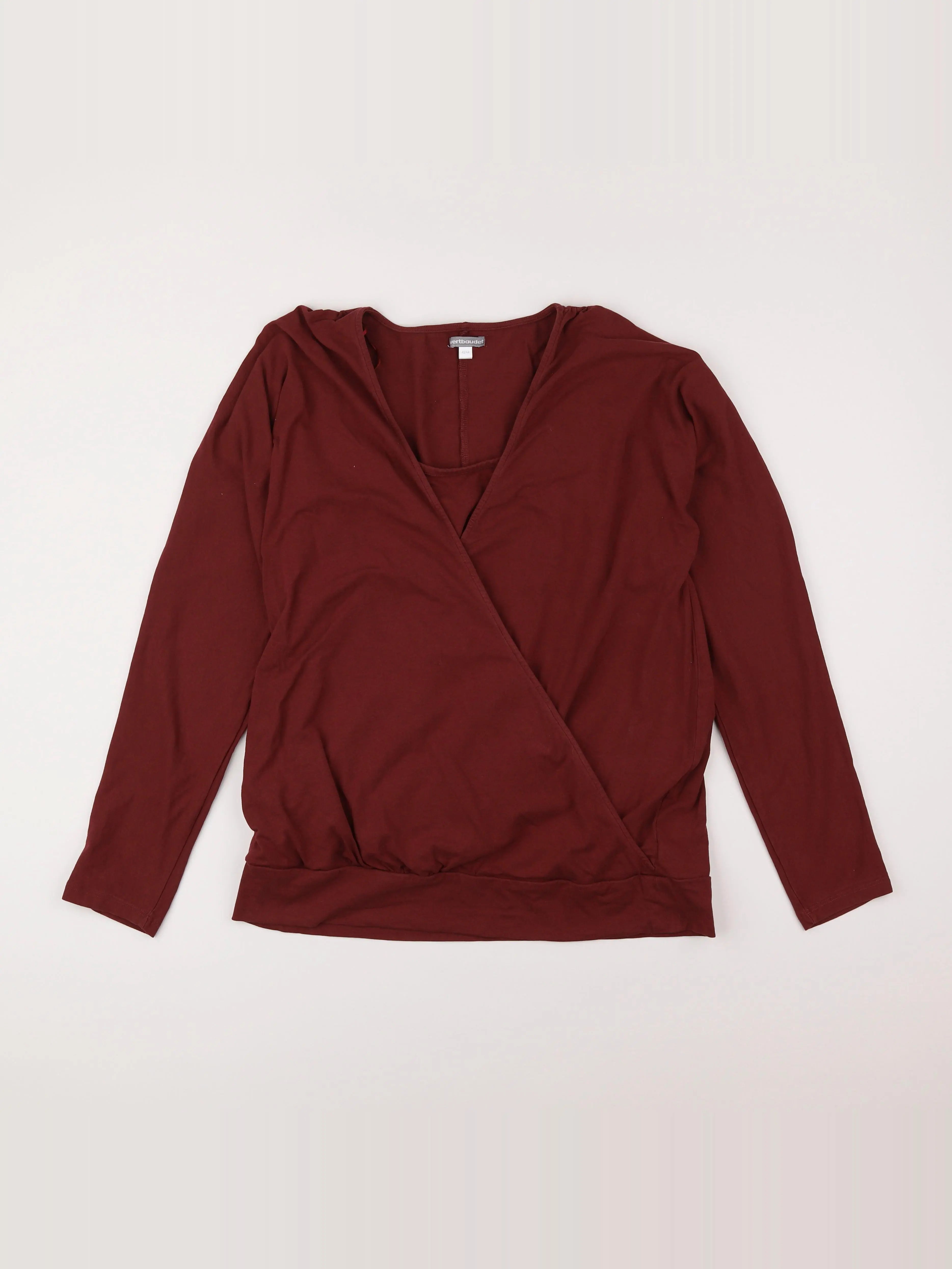 Vertbaudet - tee-shirt grossesse rouge - 42 à 44