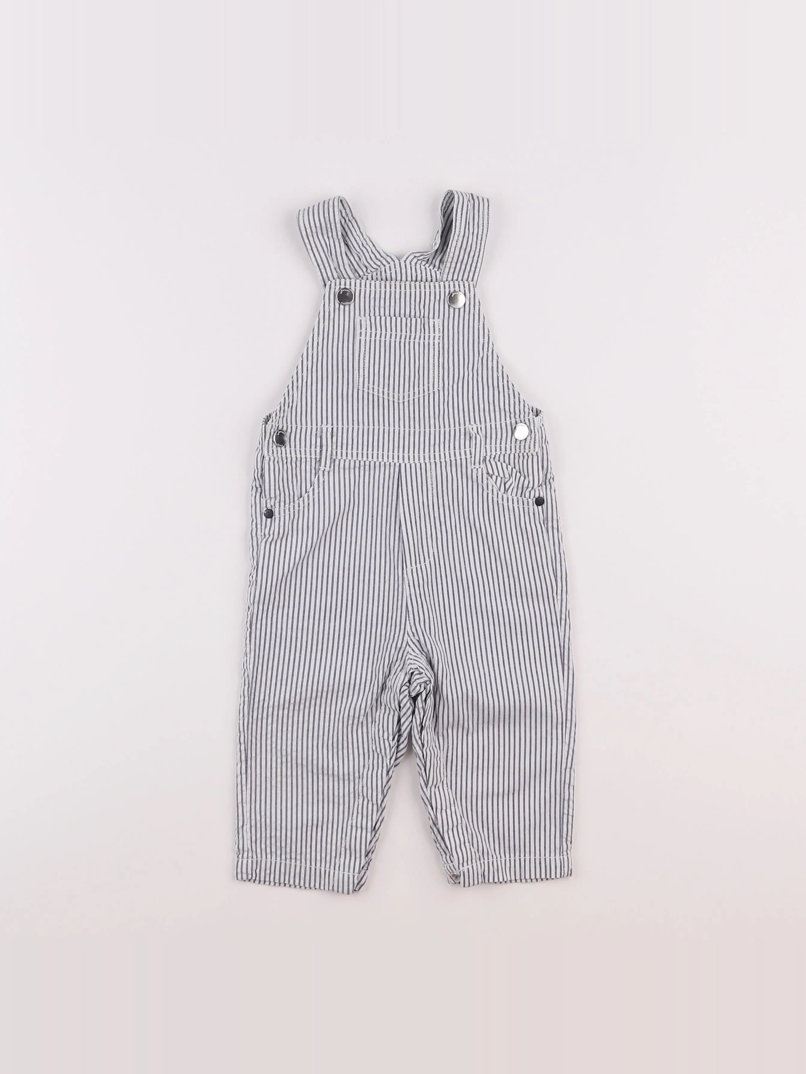 Jacadi - salopette blanc, bleu - 12 mois