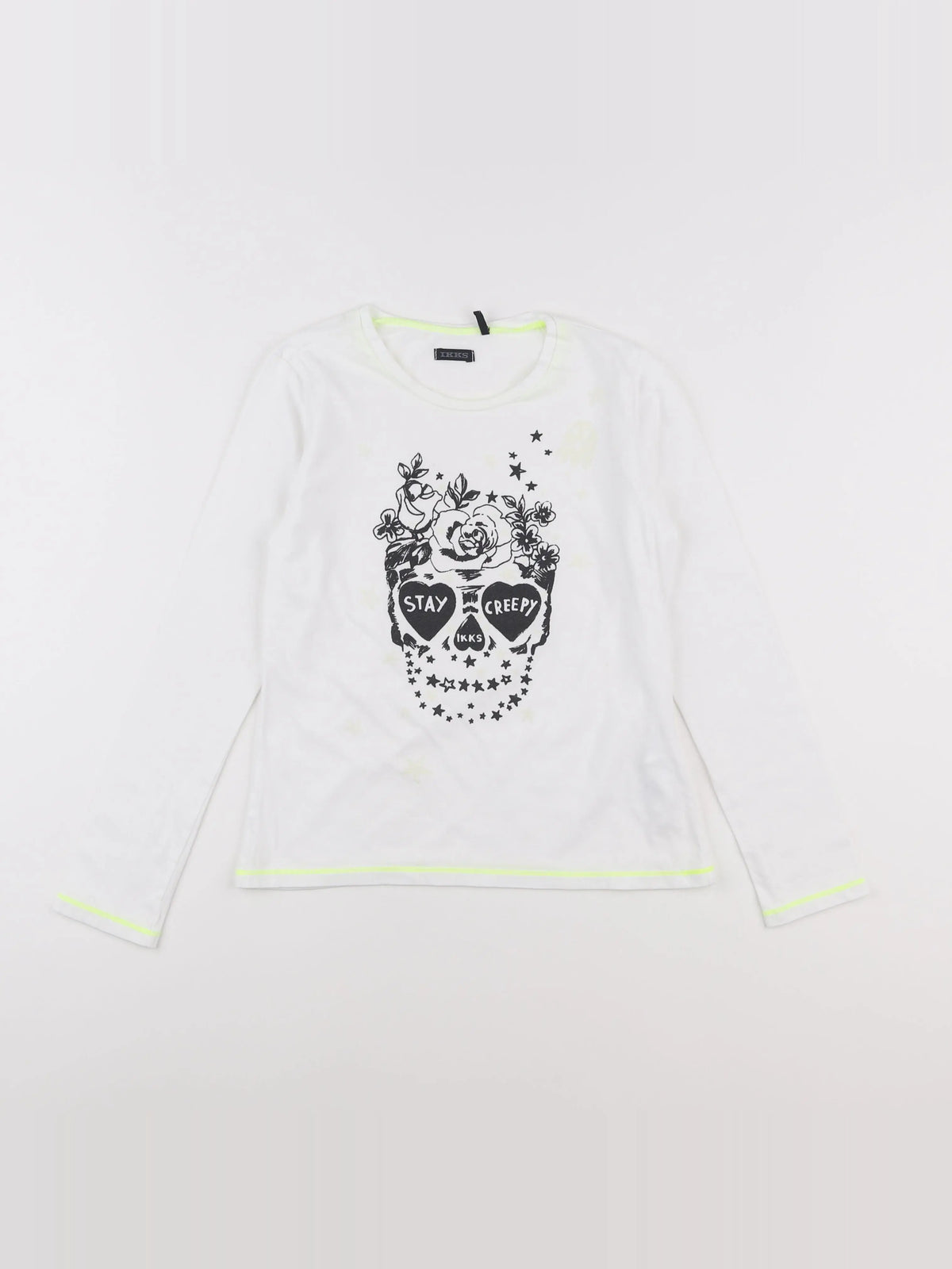 IKKS - tee-shirt blanc - 10 ans