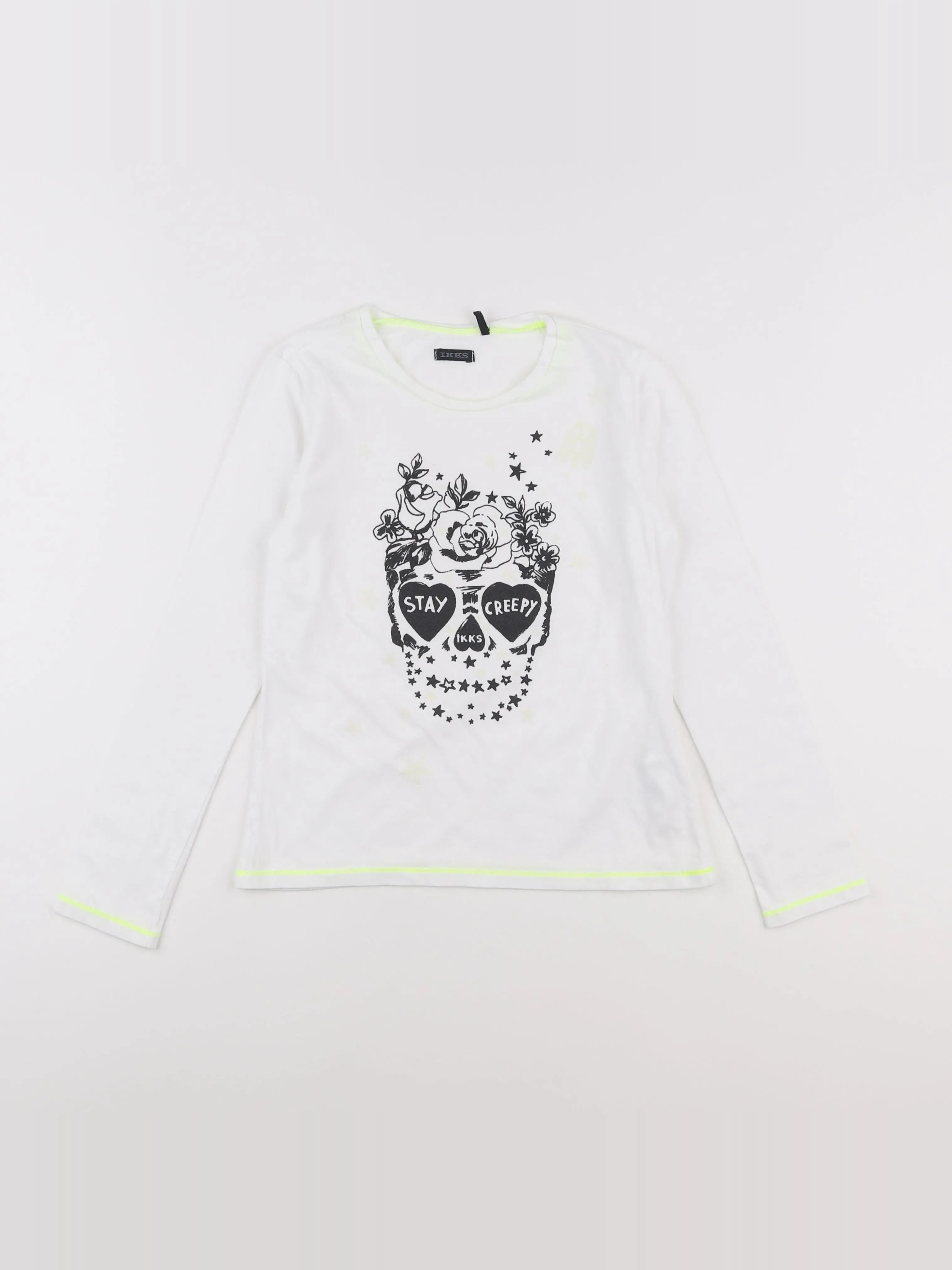 IKKS - tee-shirt blanc - 10 ans