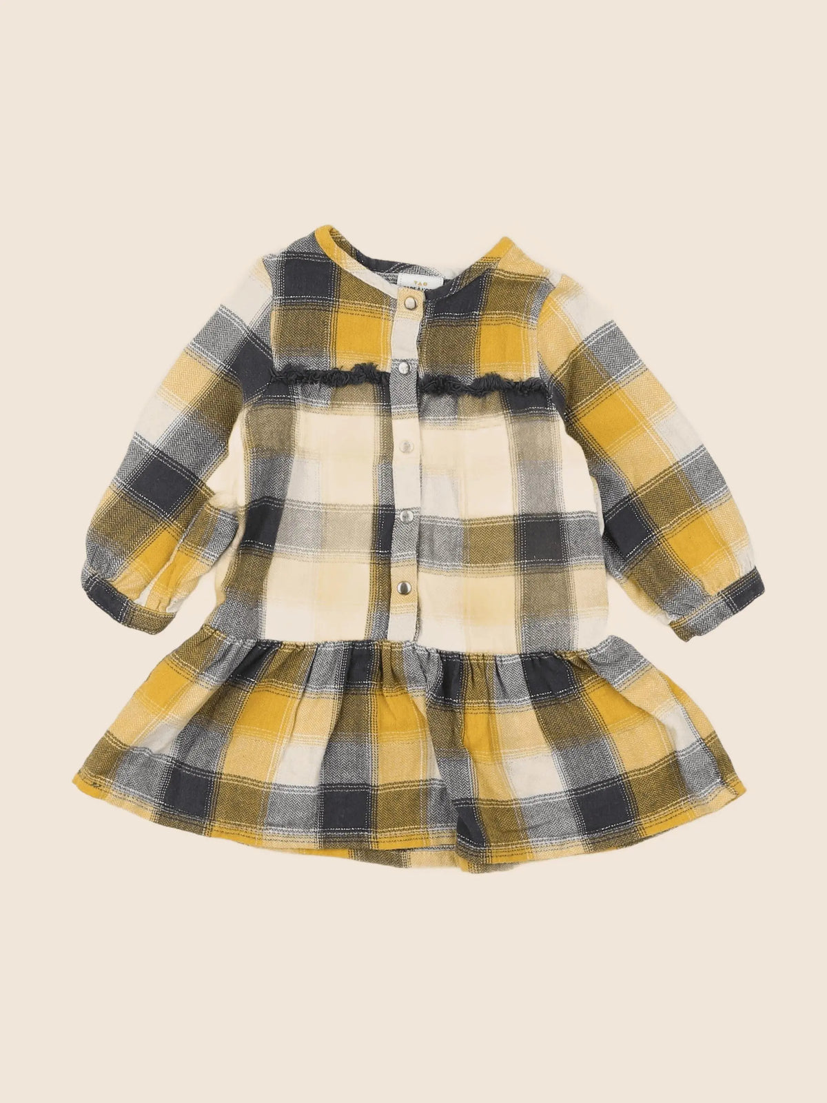 Tape à l'oeil - robe jaune - 12 mois