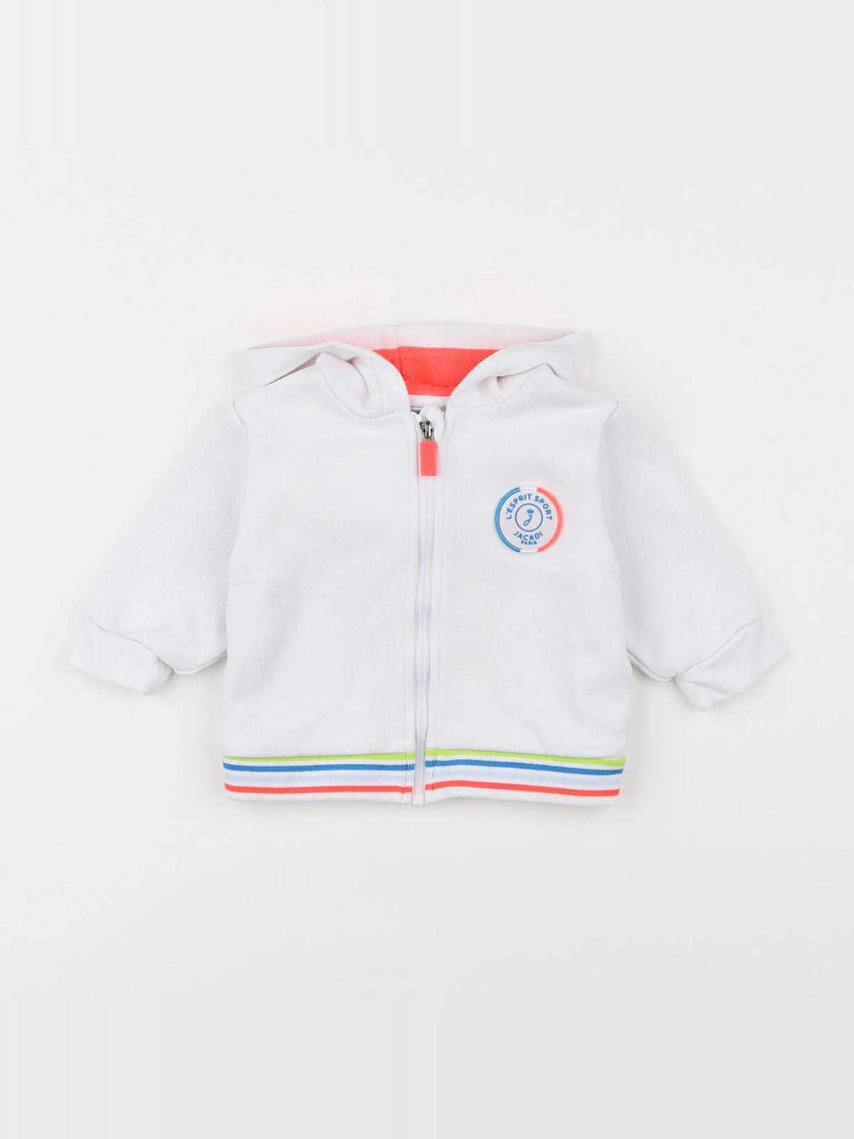 Jacadi - sweat blanc - 6 mois