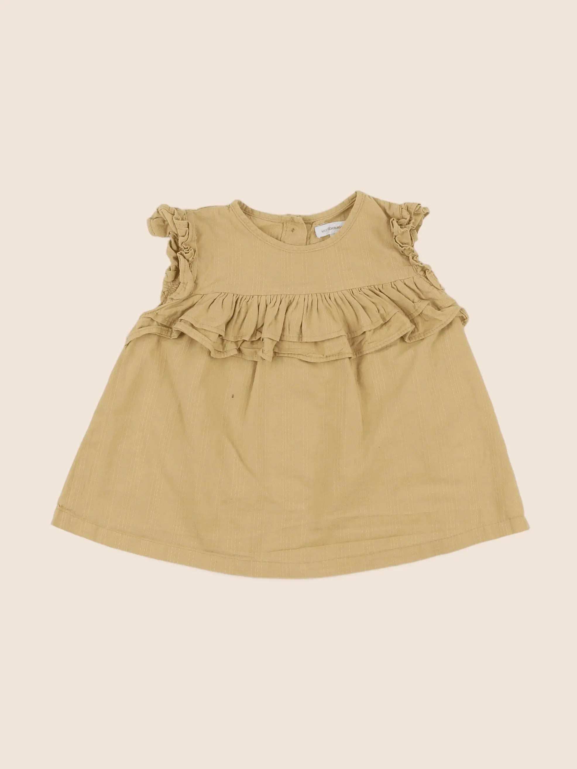 Vertbaudet - blouse jaune - 18 mois