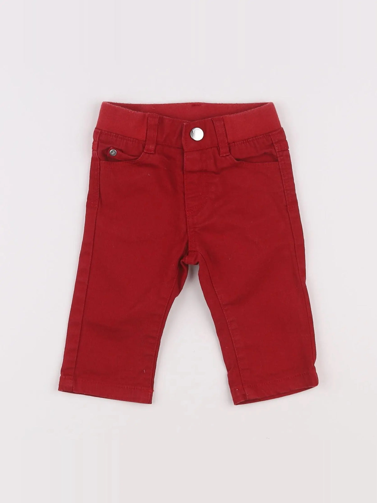Jacadi - jean rouge - 6 mois