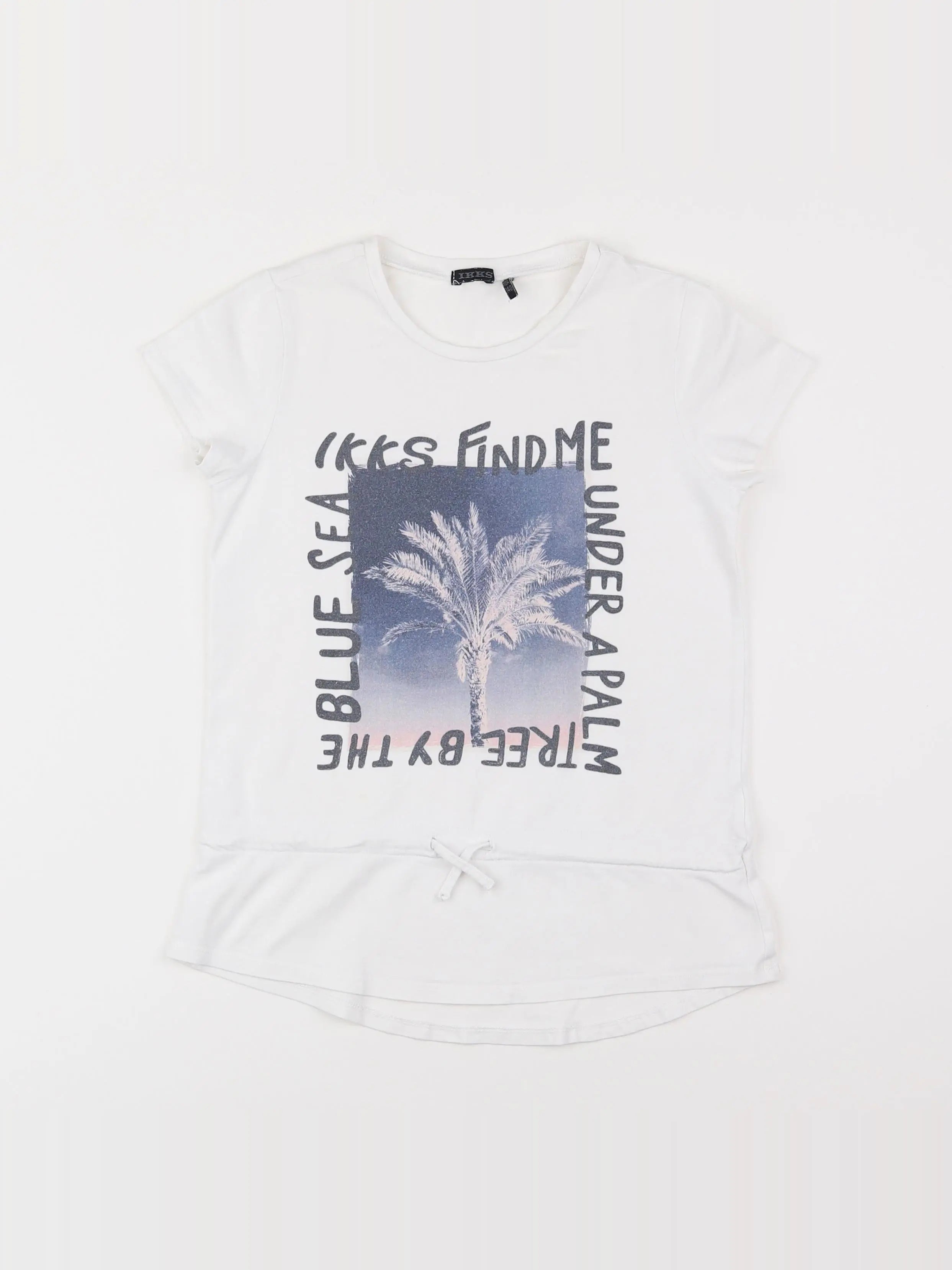 IKKS - tee-shirt blanc - 10 ans