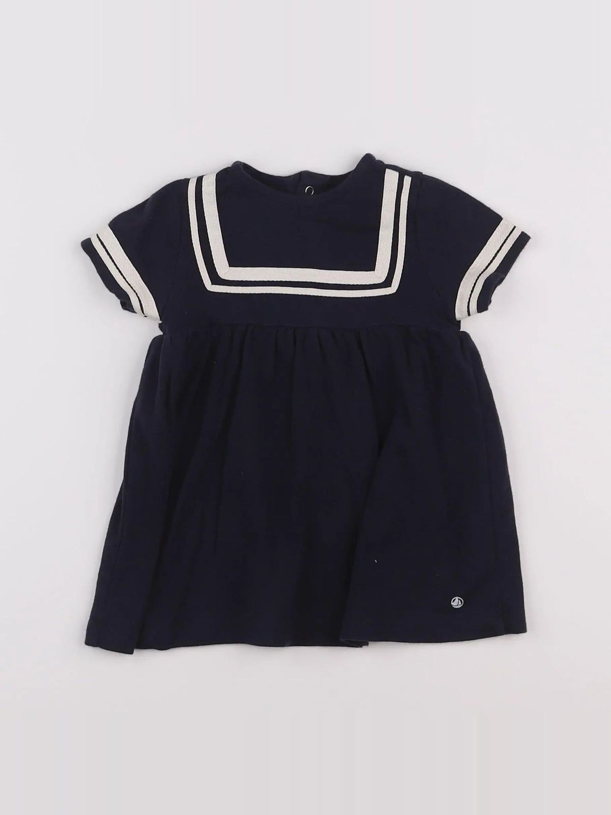 Petit Bateau - robe bleu - 6 mois