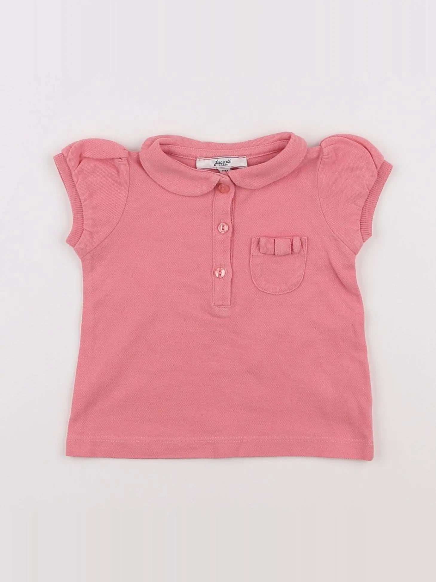 Jacadi - polo rose - 6 mois