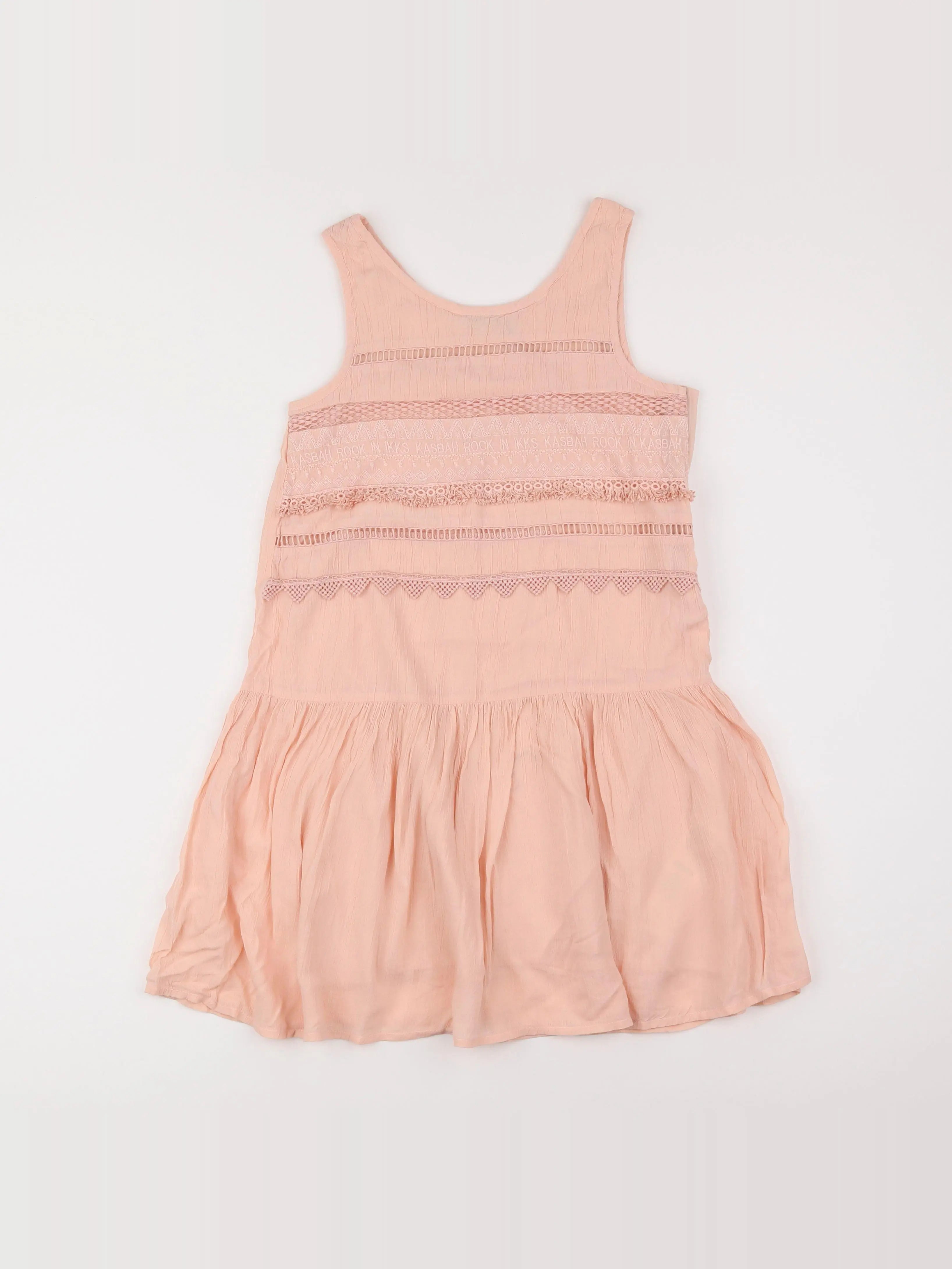 IKKS - robe rose - 10 ans