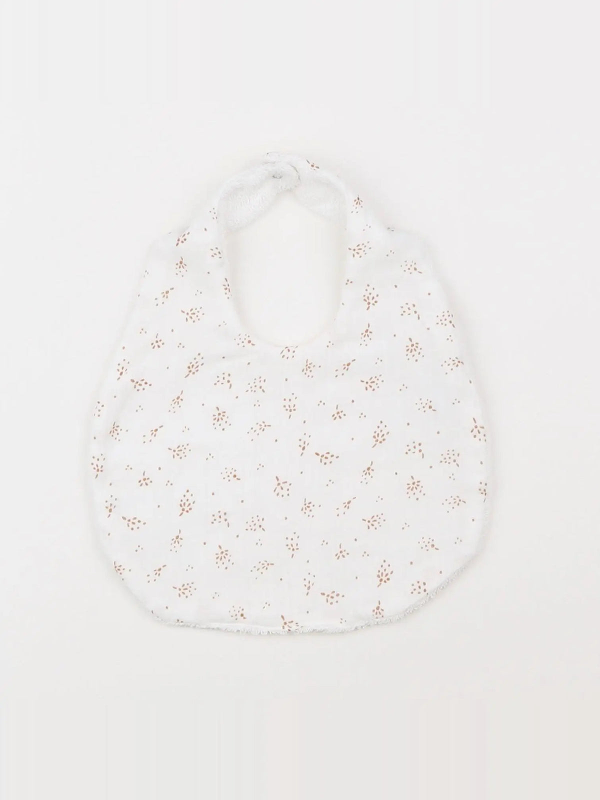 GABRIELLE PARIS - bavoir blanc étincelle miel - 0/12 mois