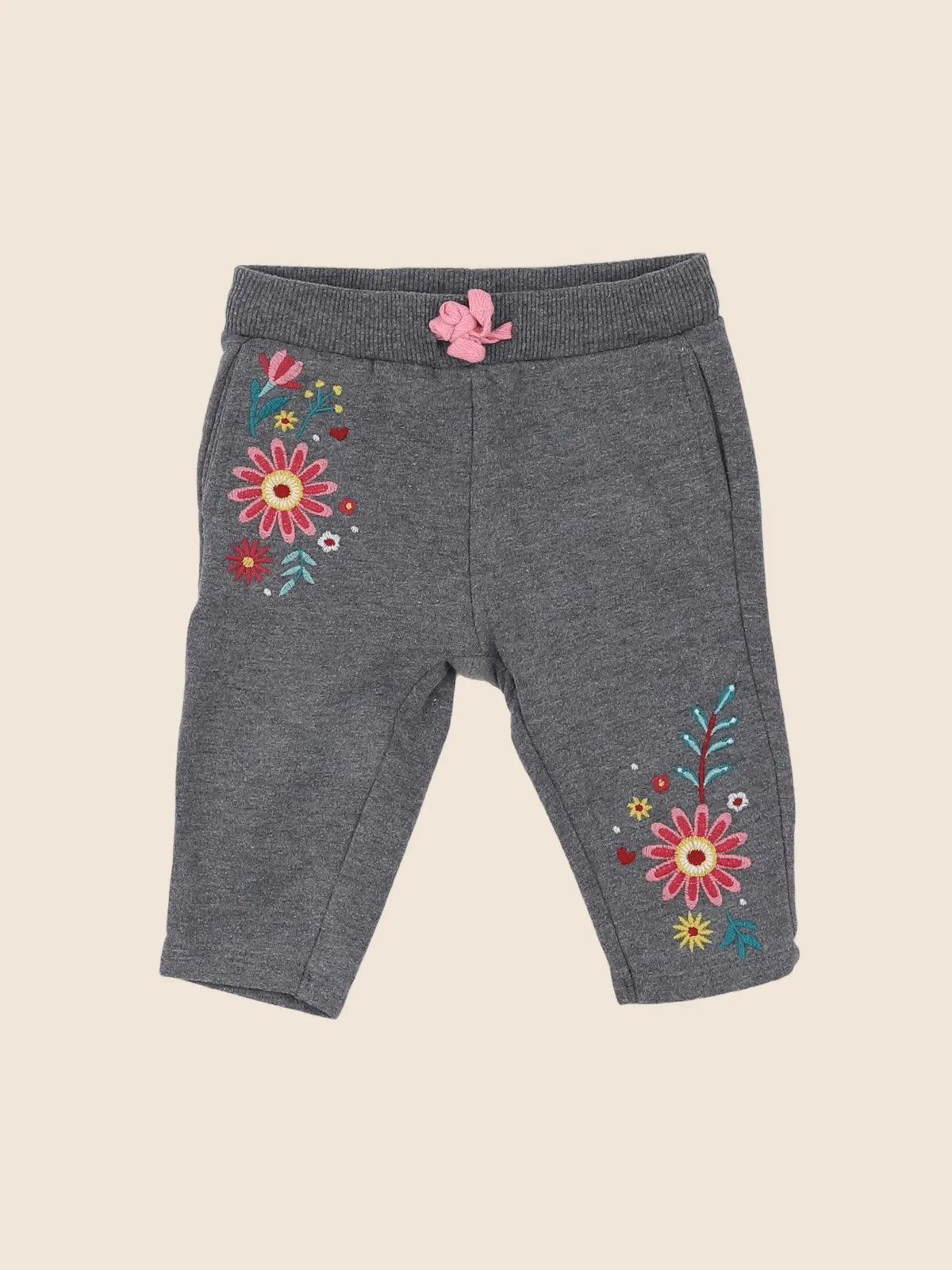 H&M - pantalon gris - 3/6 mois