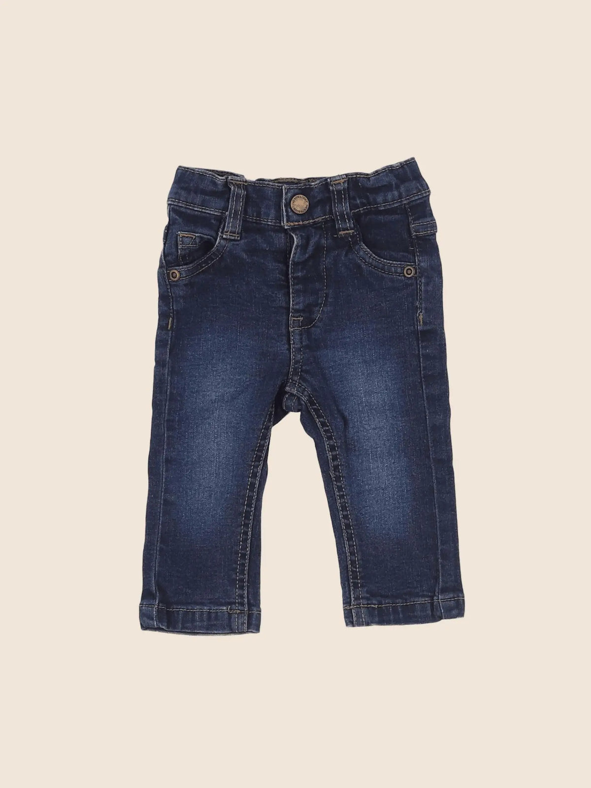 Vertbaudet - jean bleu - 3 mois