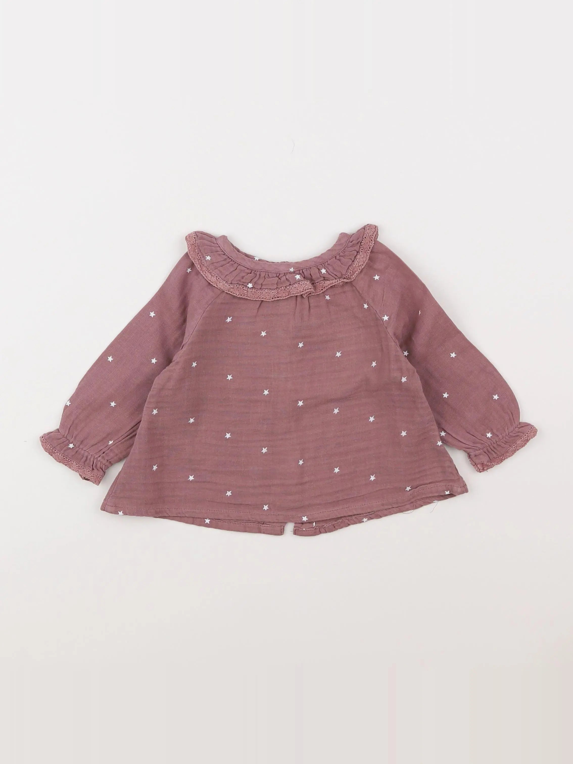 Storytelling - blouse violet - 6 mois