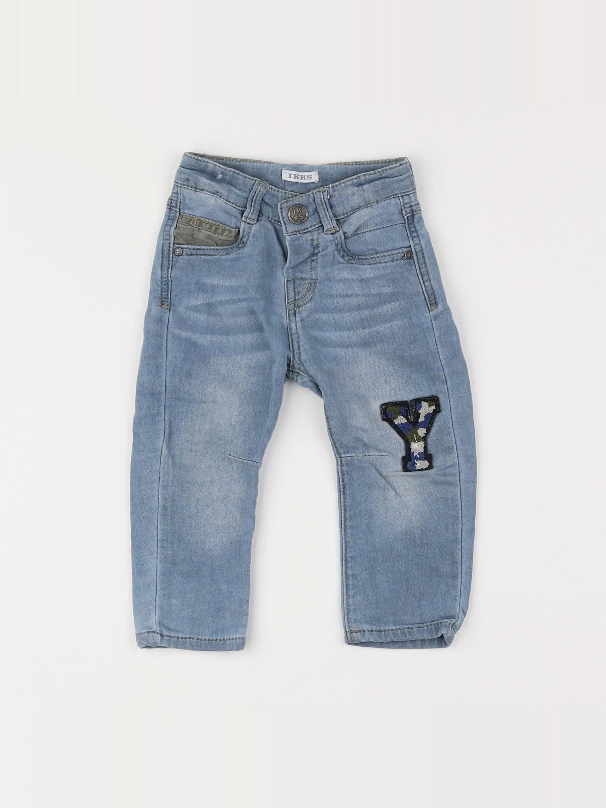 IKKS - jean gris - 18 mois
