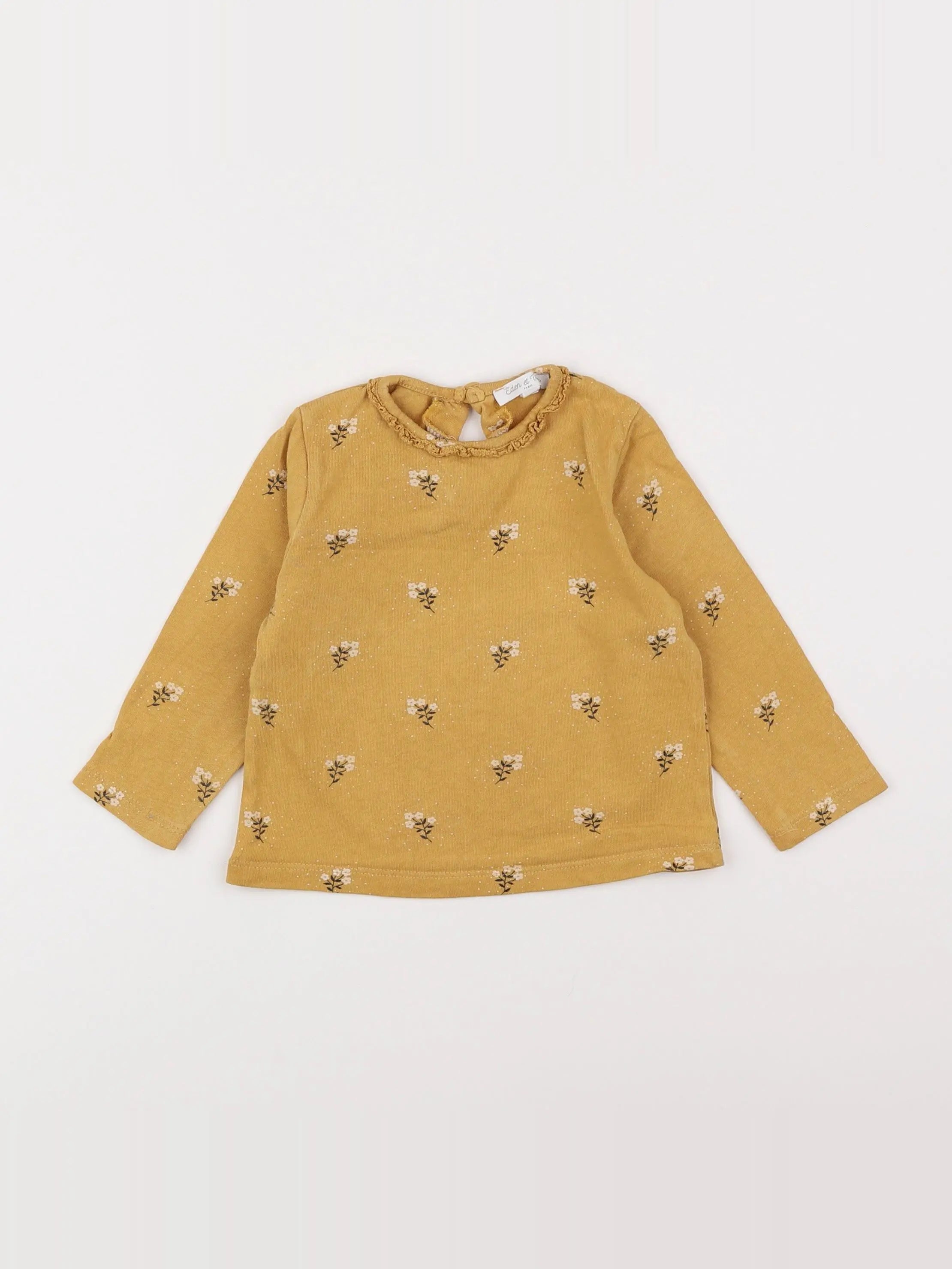 Eden & Victor - tee-shirt jaune - 12 mois
