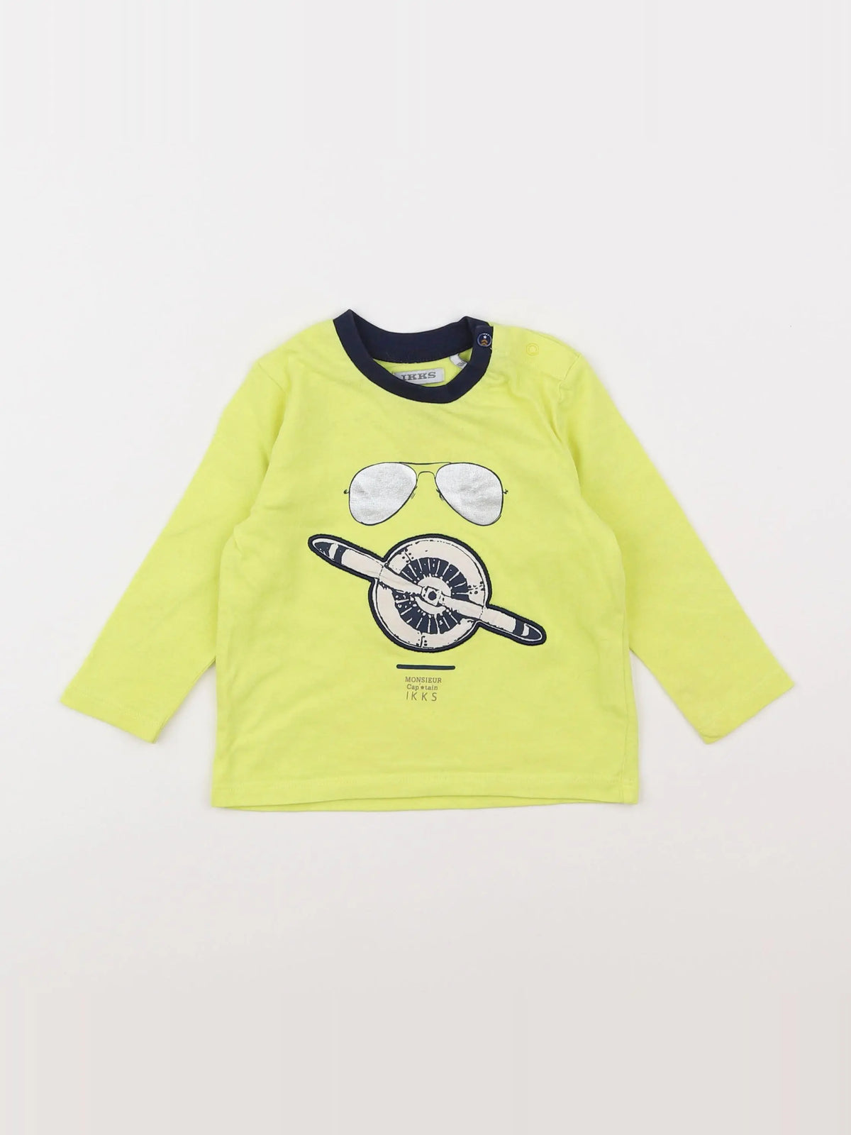IKKS - tee-shirt jaune - 12 mois
