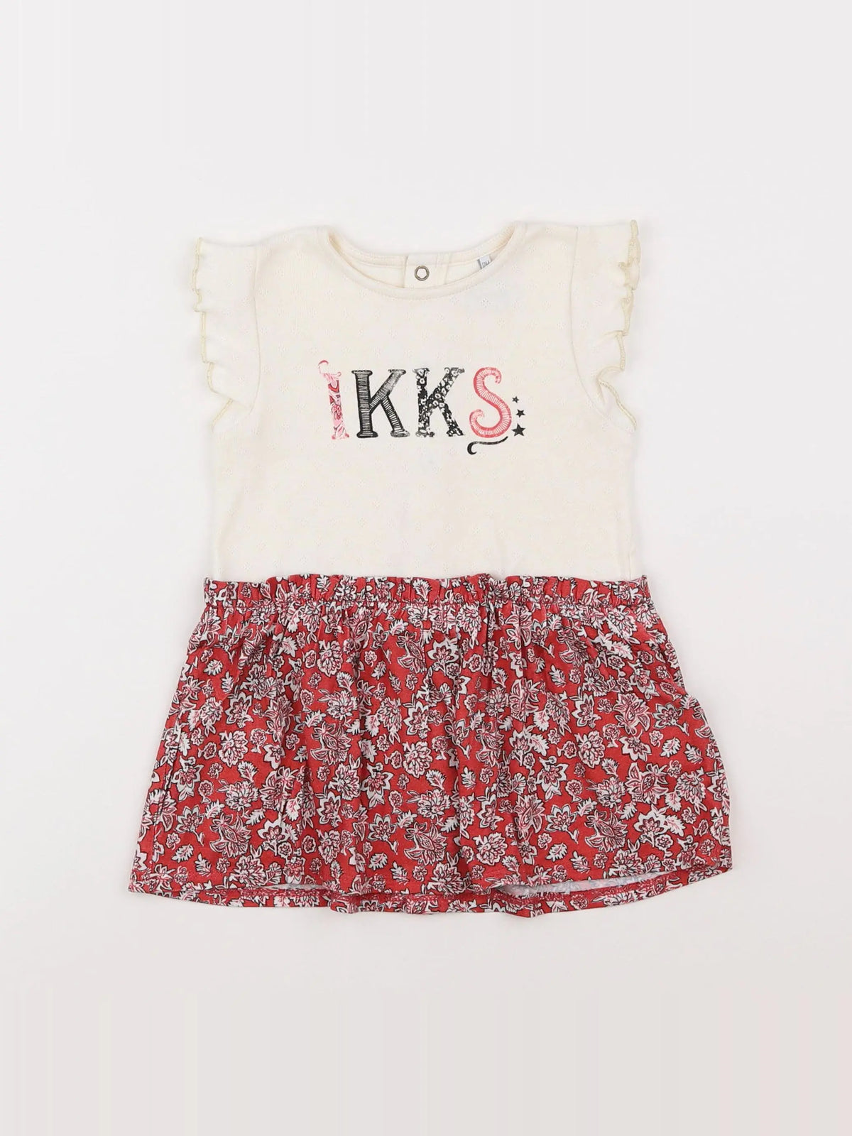 IKKS - robe rouge - 12 mois