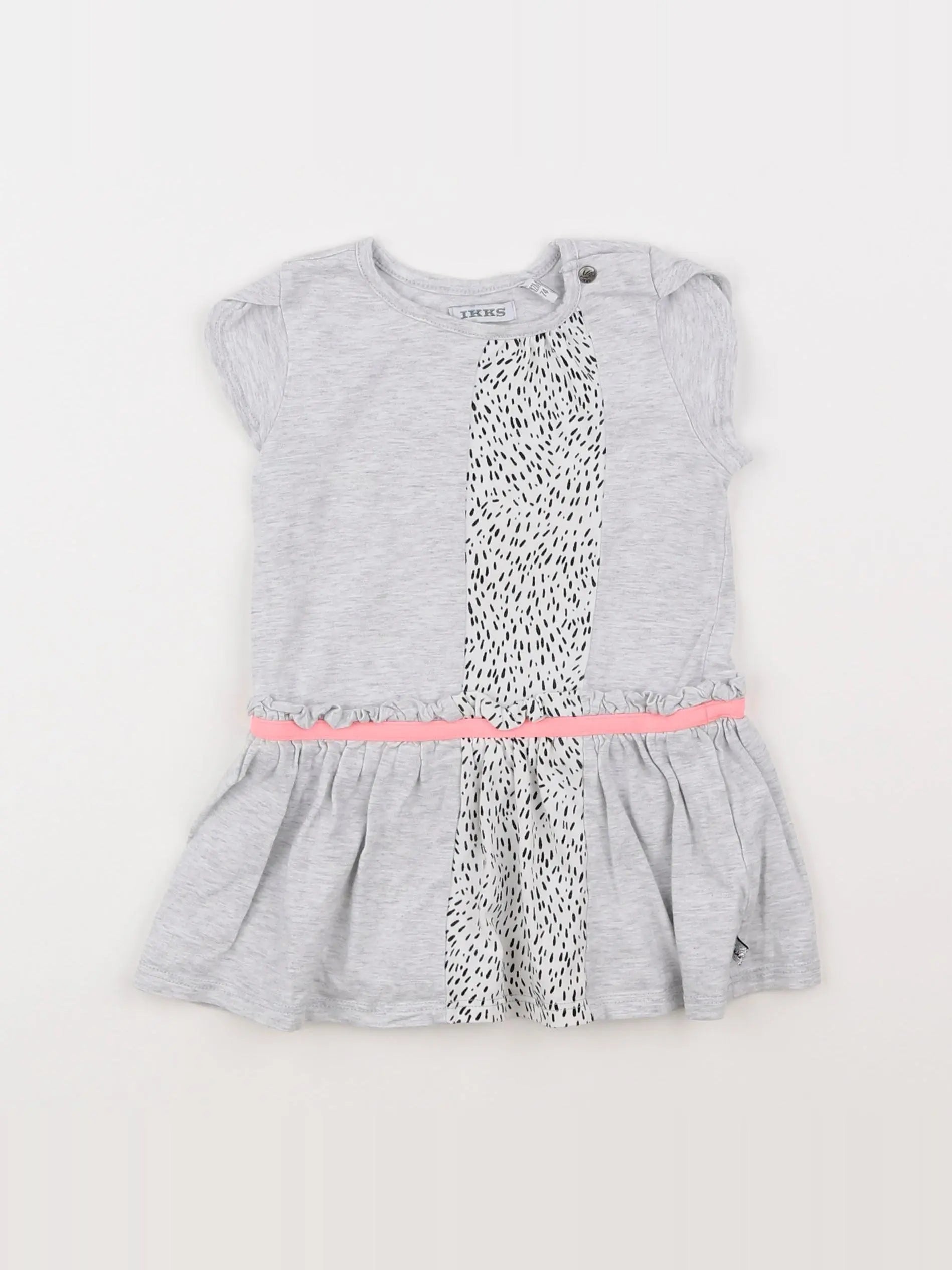 IKKS - robe gris - 12 mois