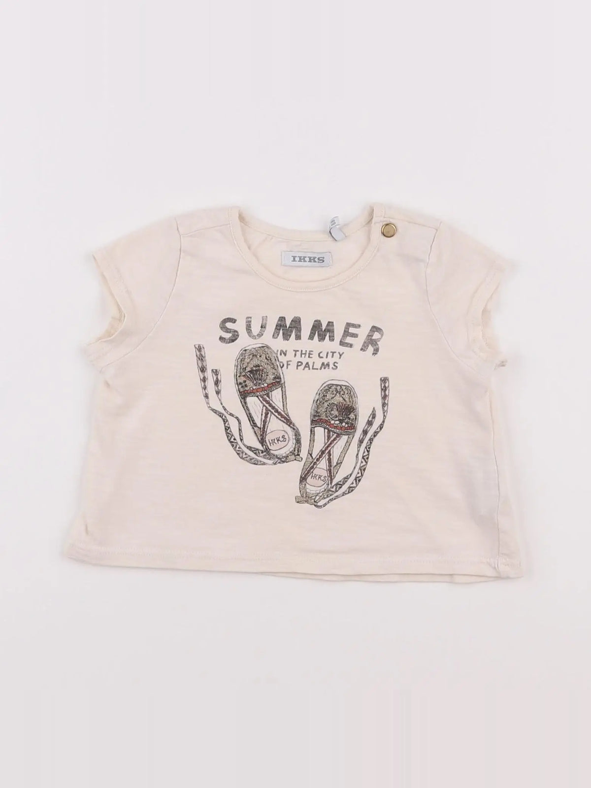 IKKS - tee-shirt blanc - 6 mois