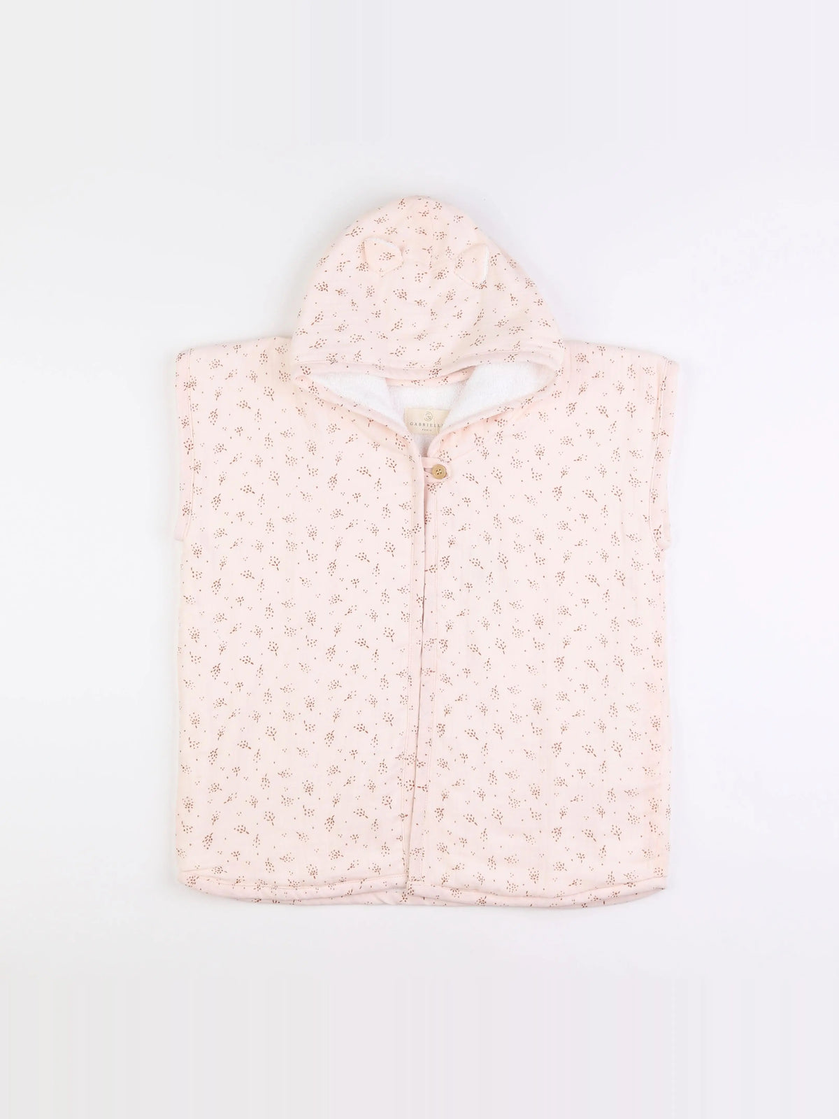 Poncho de bain rose