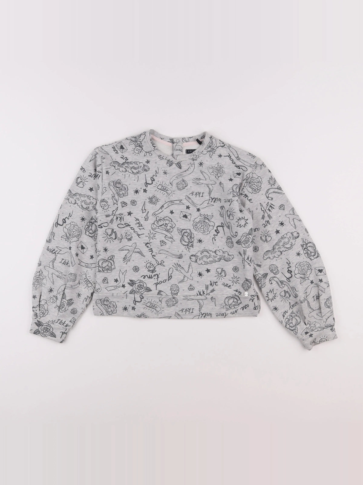 IKKS - sweat gris - 10 ans