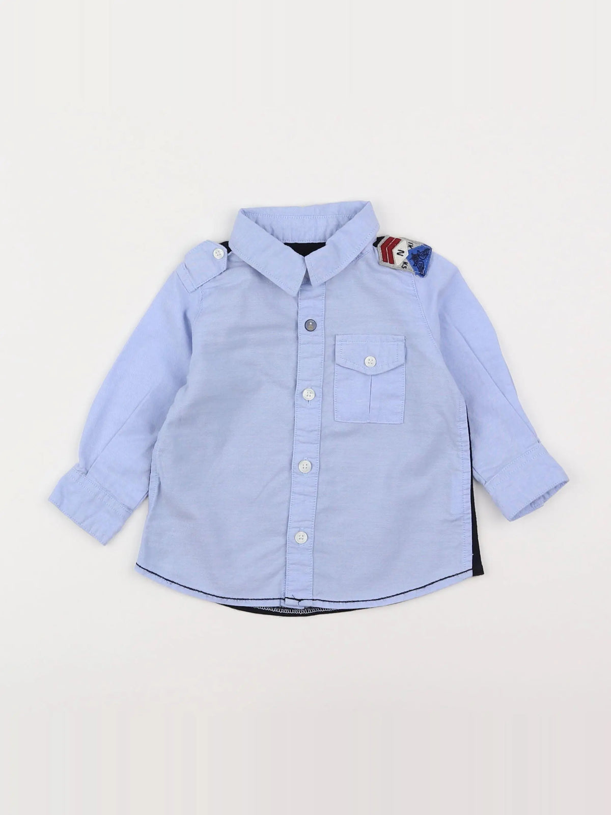 IKKS - chemise bleu - 6 mois