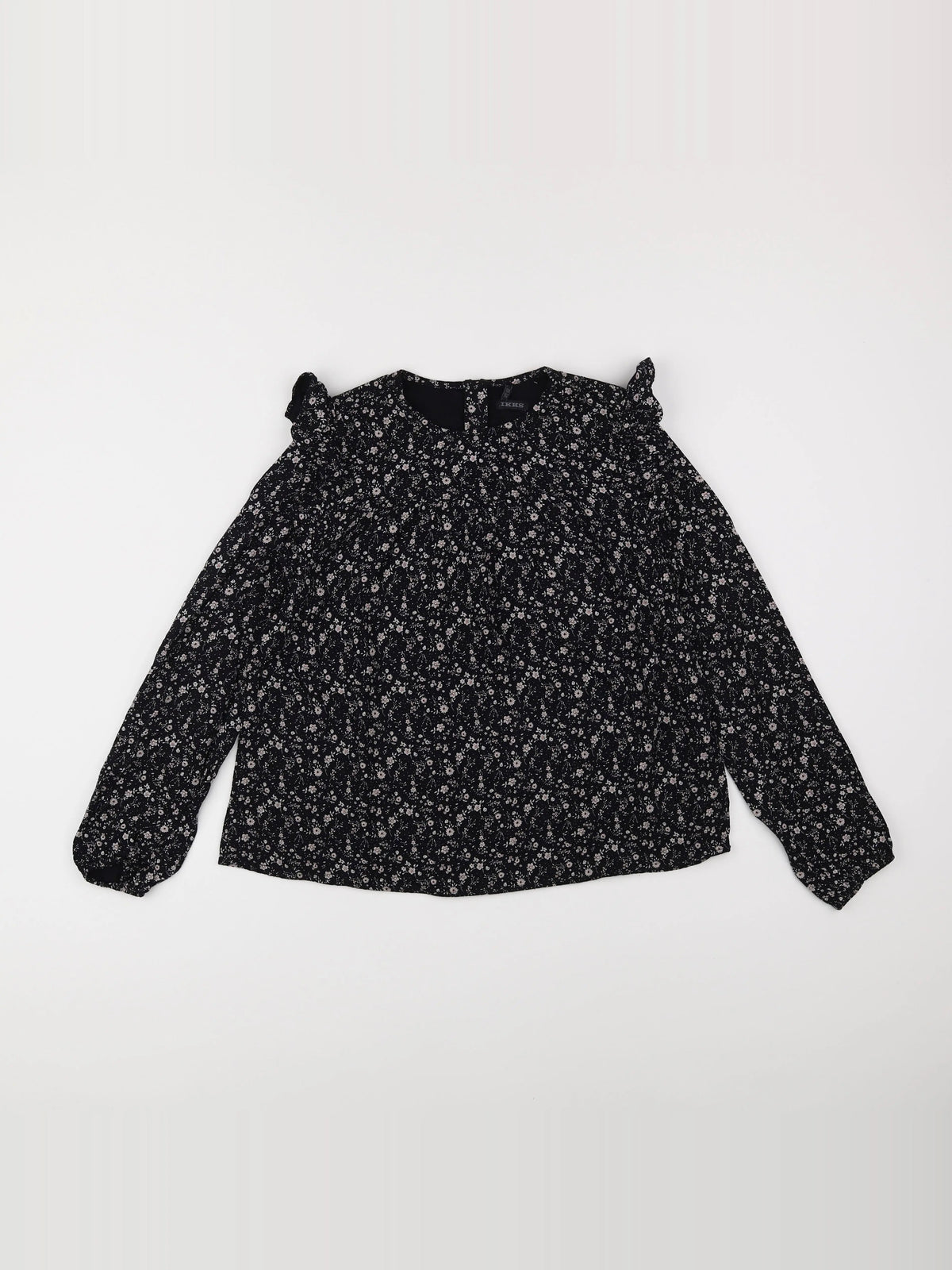 IKKS - blouse noir, beige - 12 ans