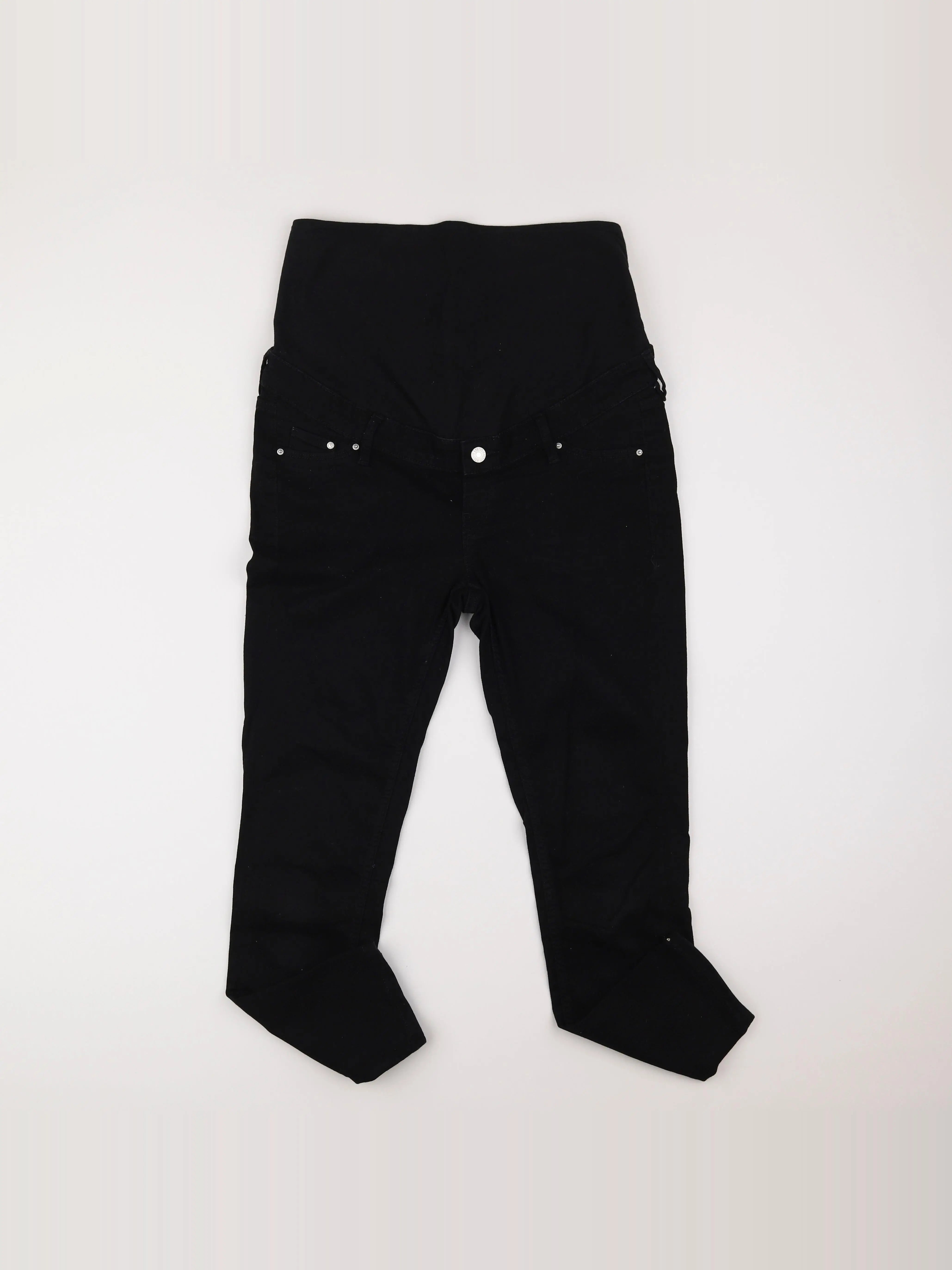 H&M - jean grossesse noir - 38